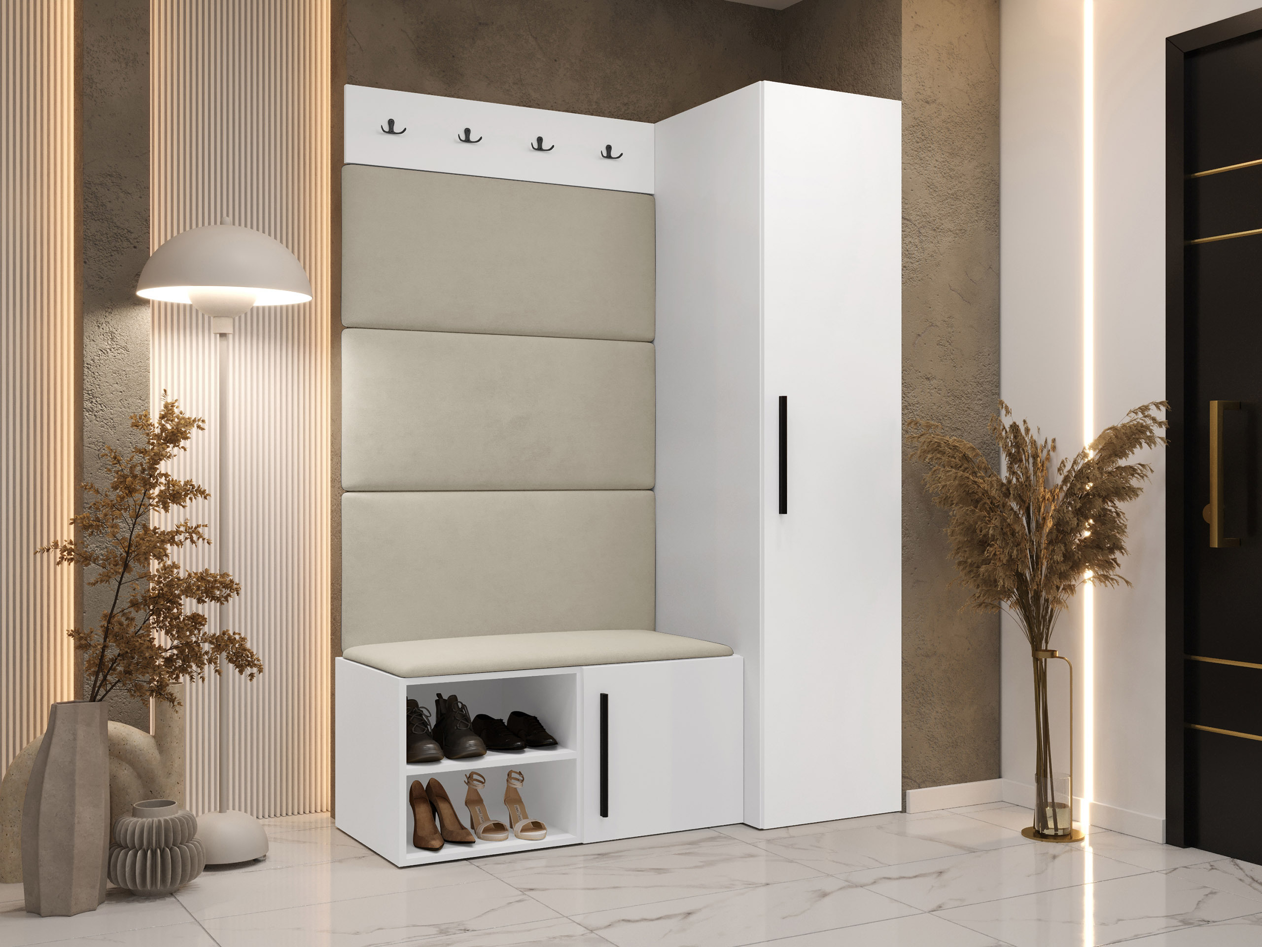 Set arredo da corridoio Hartford 525 (Bianco)