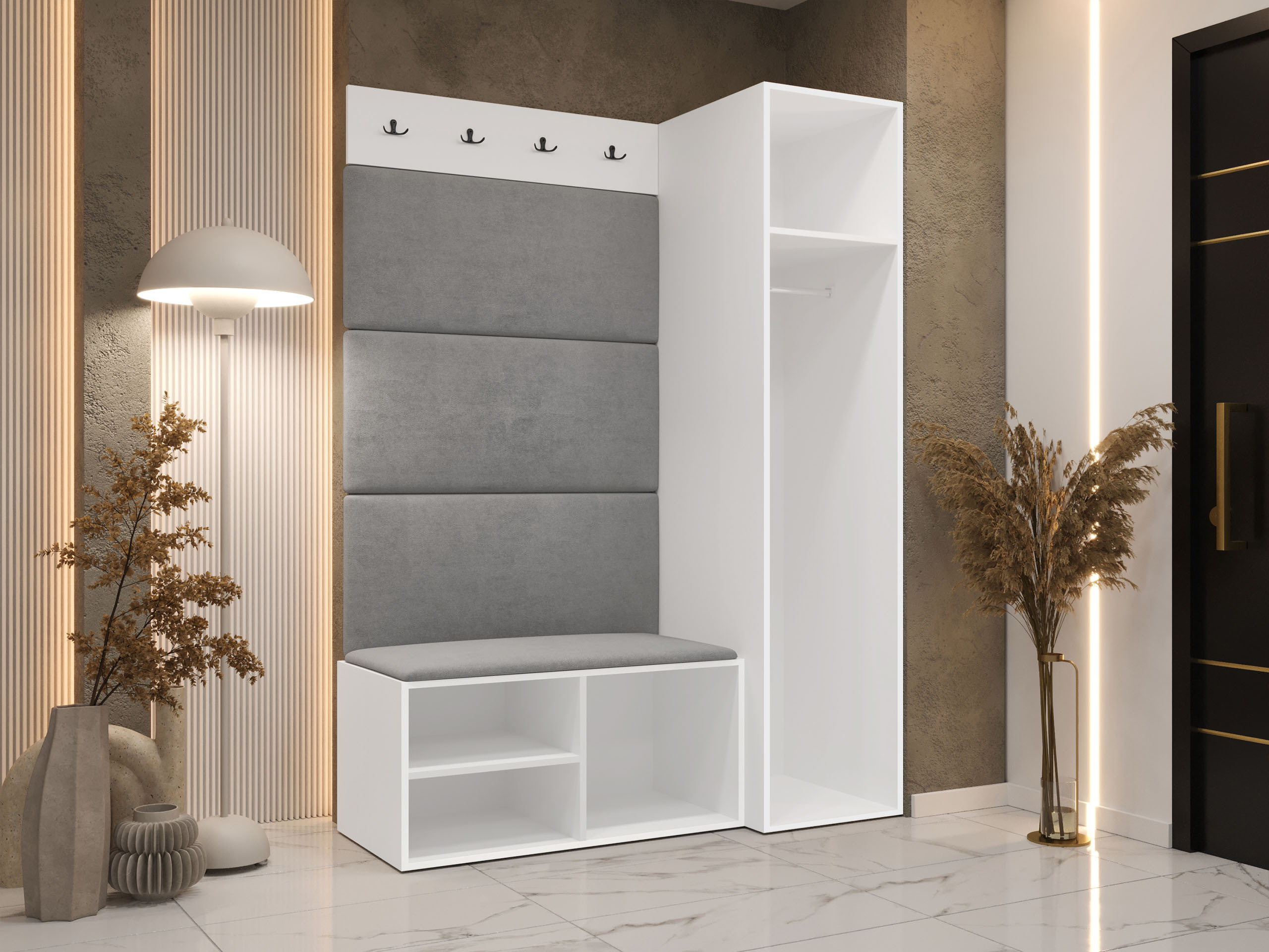 Set arredo da corridoio Hartford 525 (Bianco)