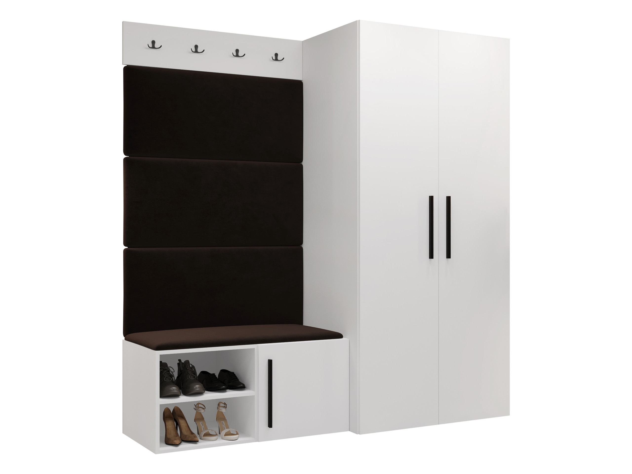 Set arredo da corridoio Nitos I (Bianco)