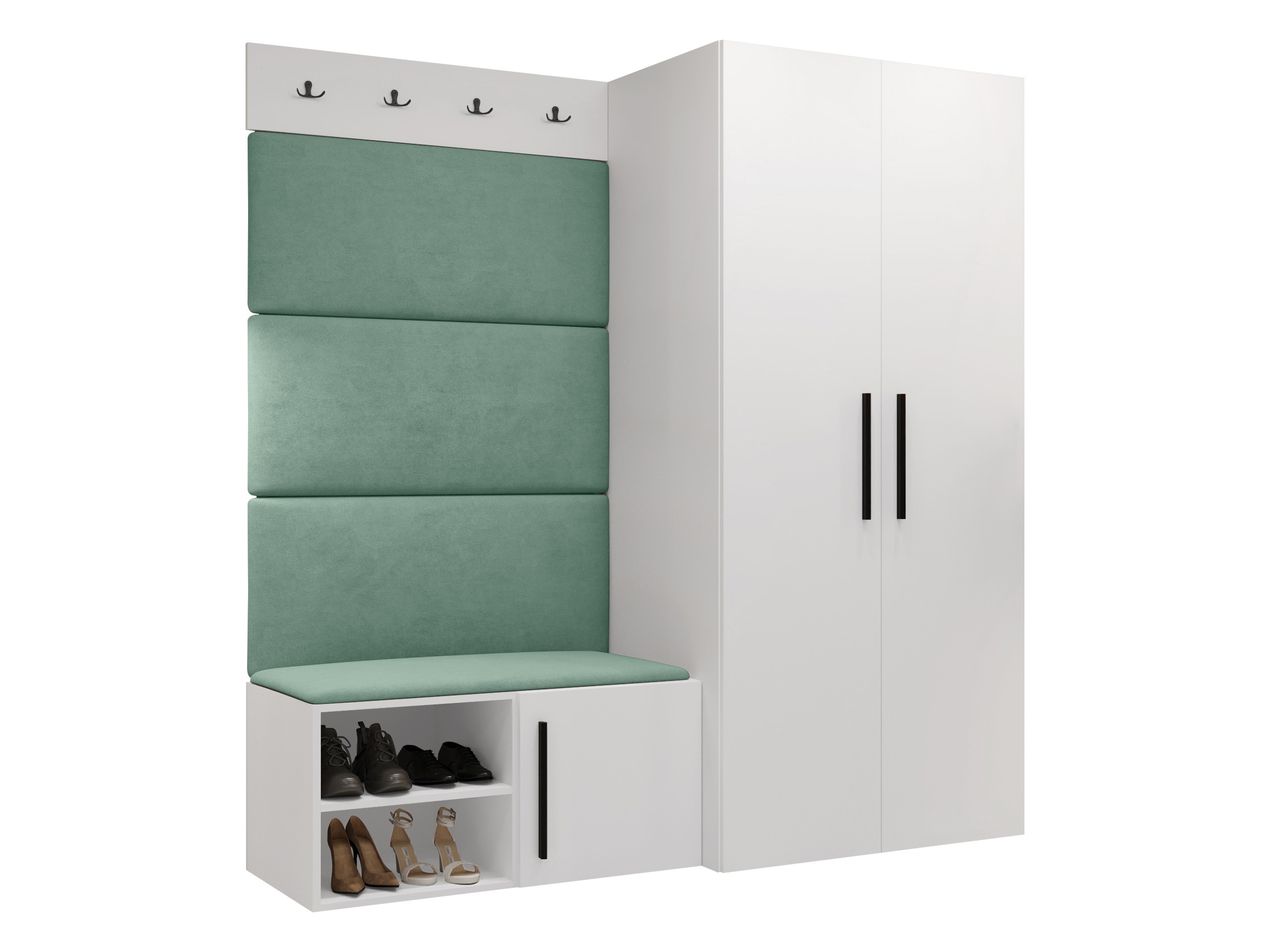 Set arredo da corridoio Nitos I (Bianco)