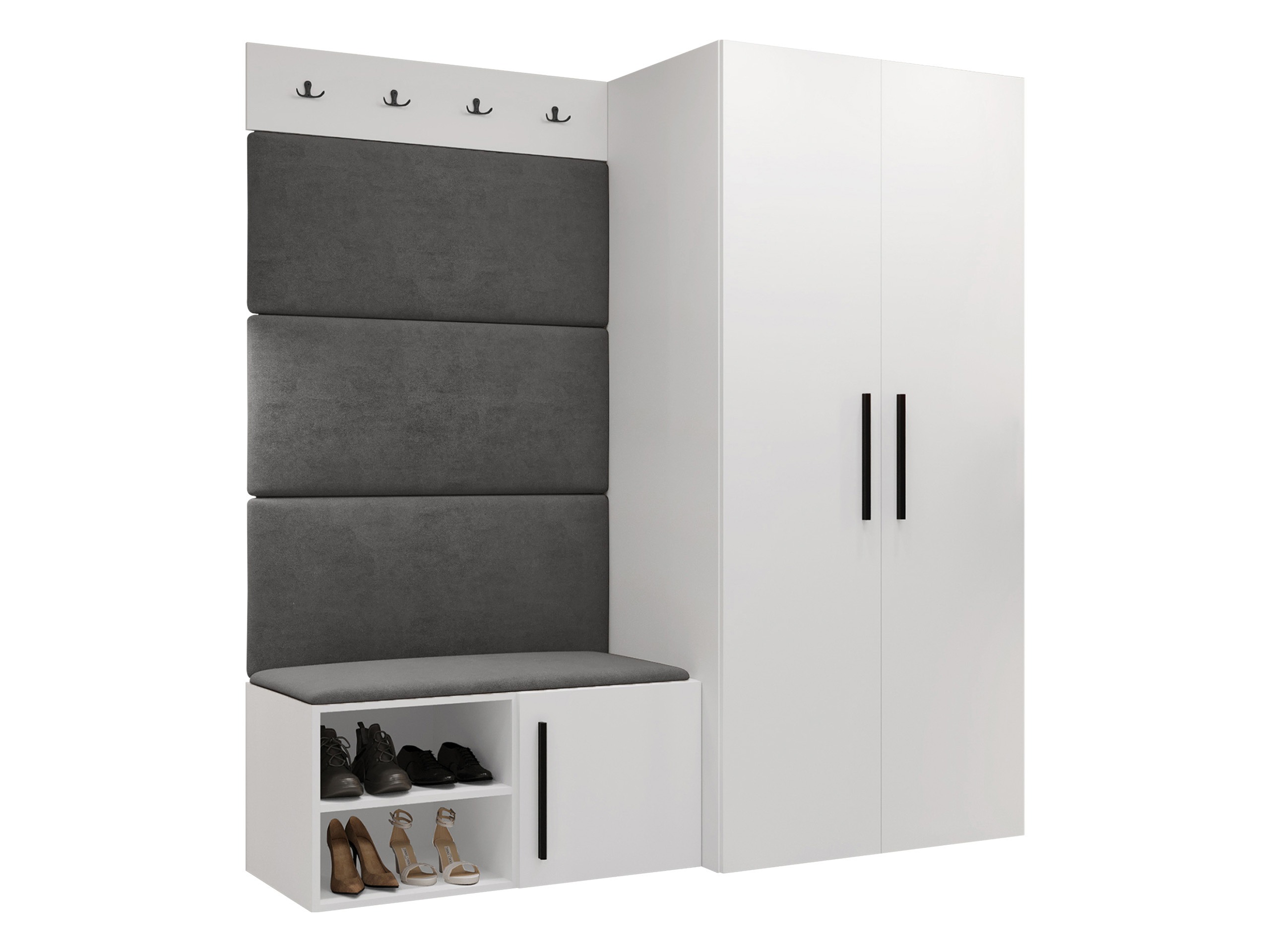Set arredo da corridoio Nitos I (Bianco)