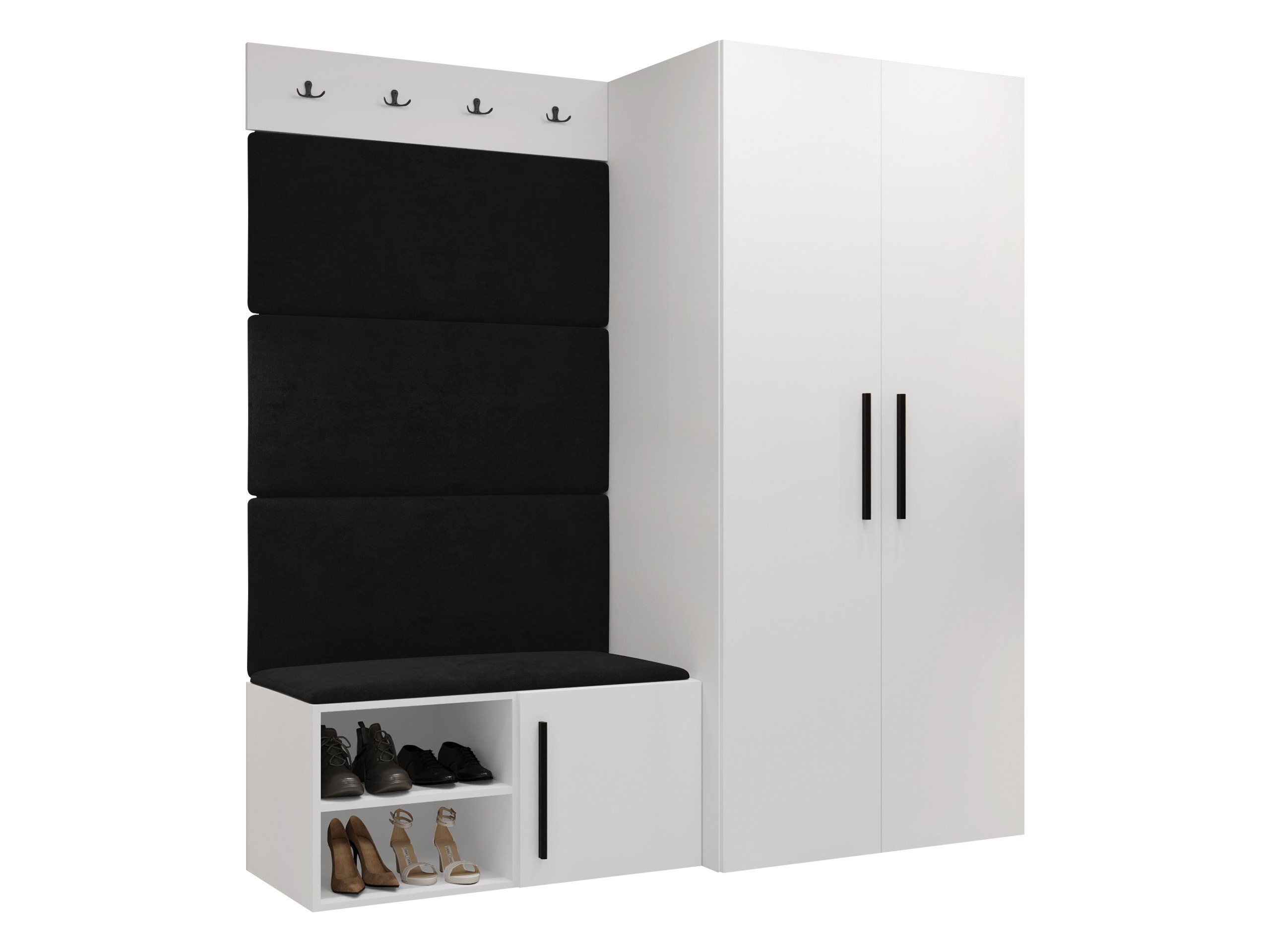 Set arredo da corridoio Nitos I (Bianco)