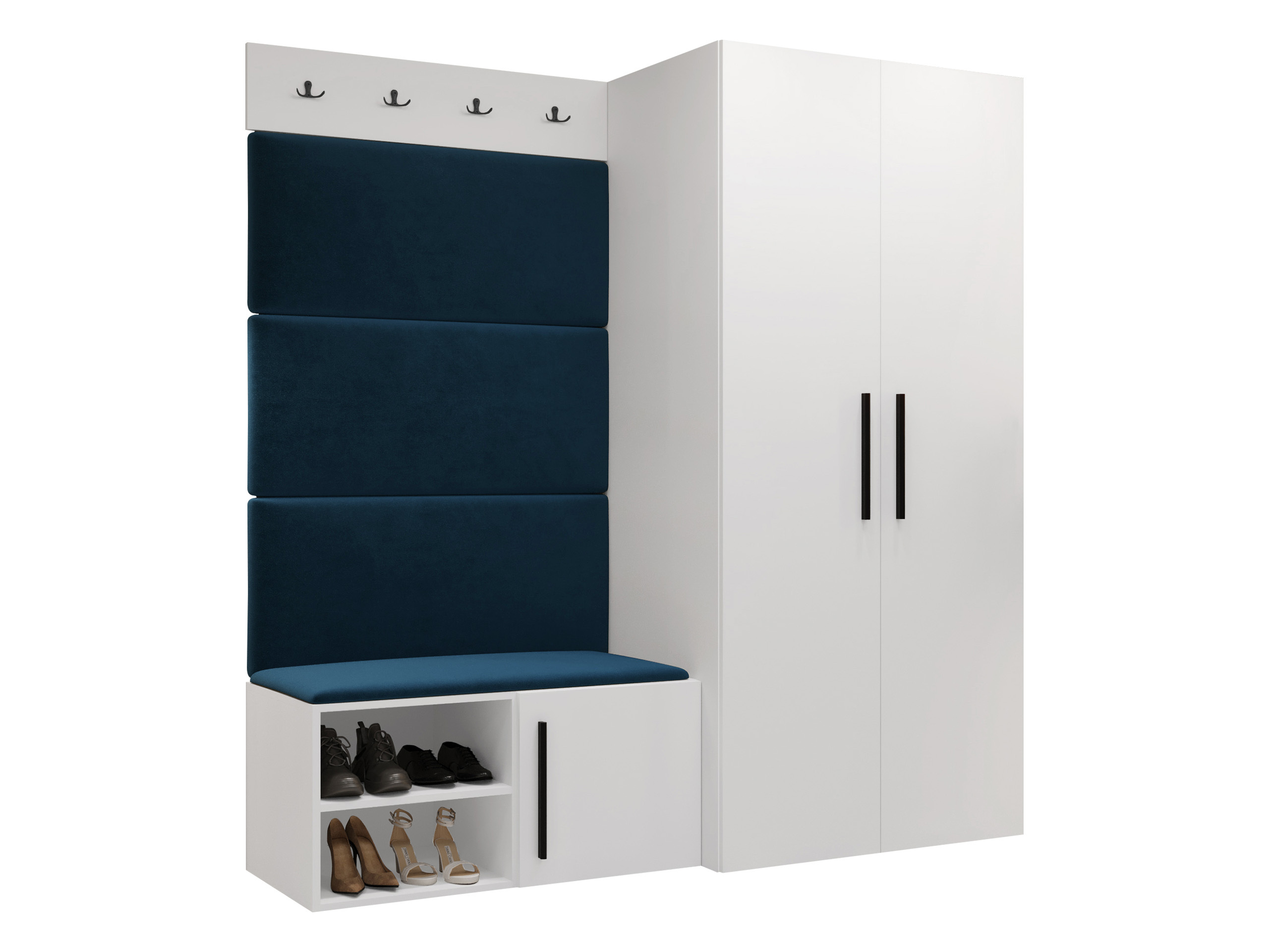 Set arredo da corridoio Nitos I (Bianco)