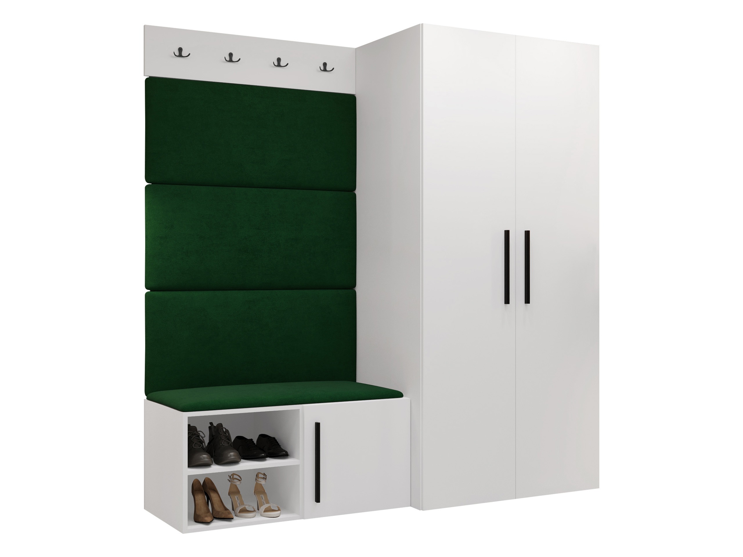 Set arredo da corridoio Nitos I (Bianco)