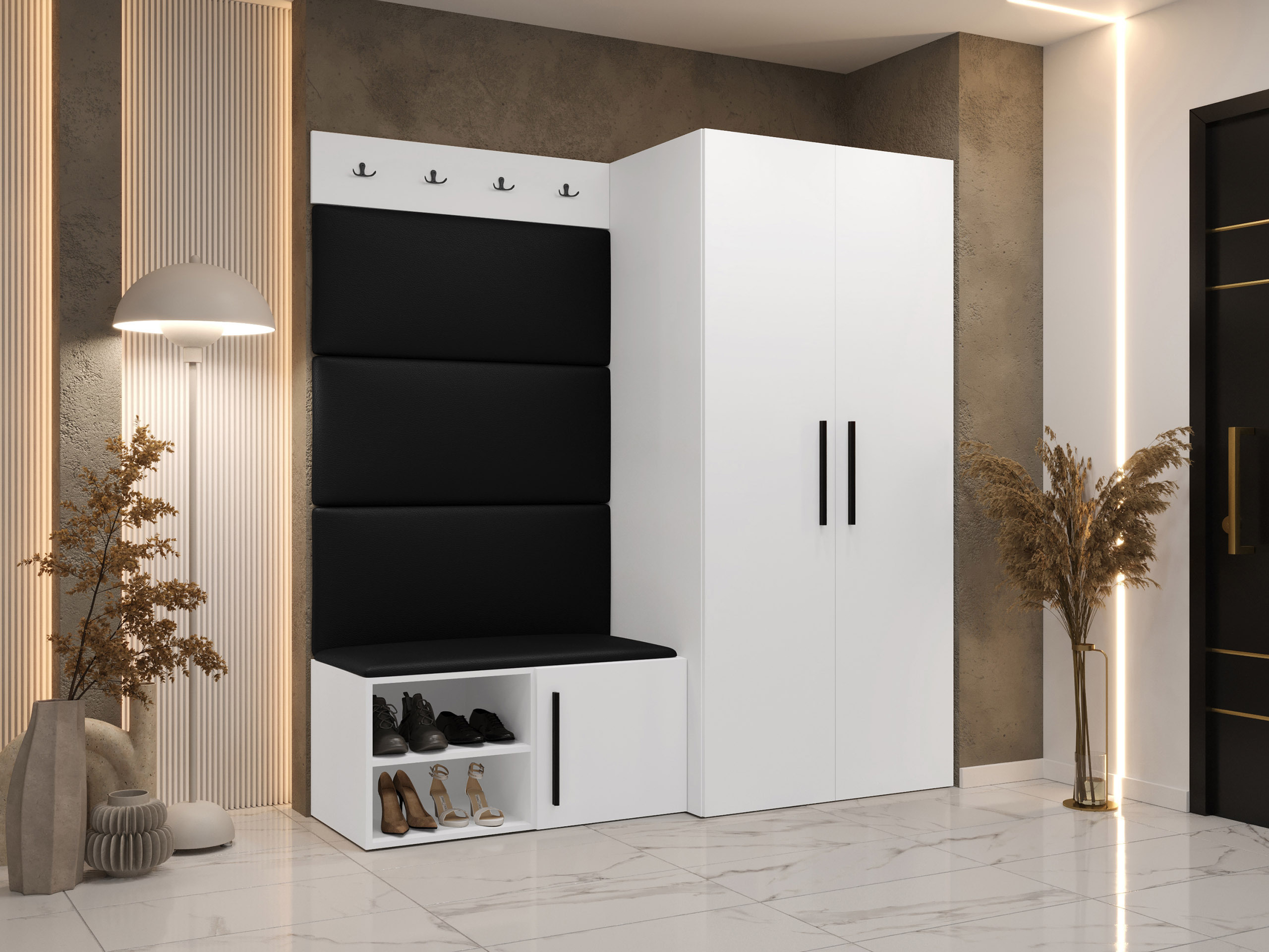 Set arredo da corridoio Nitos I (Bianco)