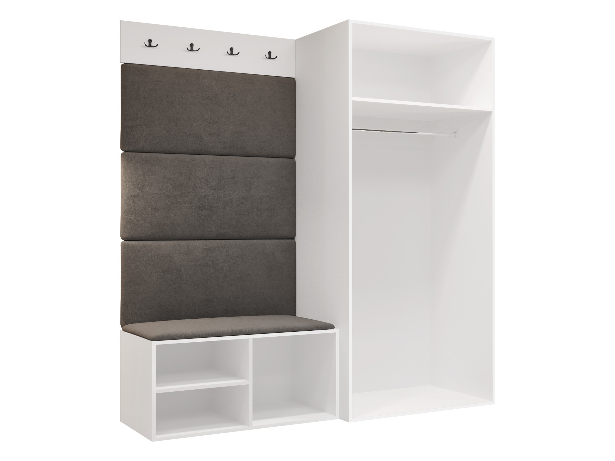 Set arredo da corridoio Nitos I (Bianco)