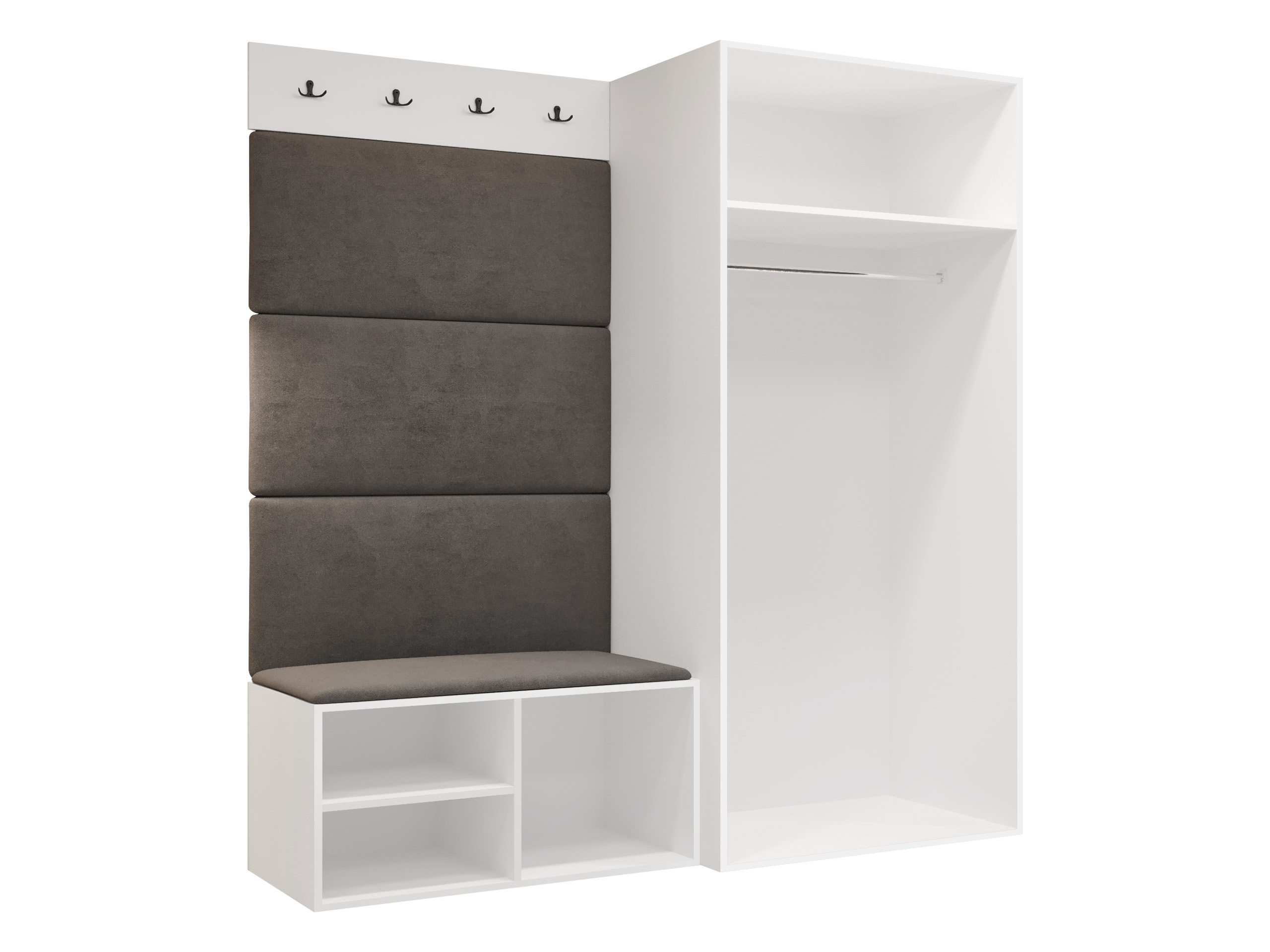 Set arredo da corridoio Nitos I (Bianco)