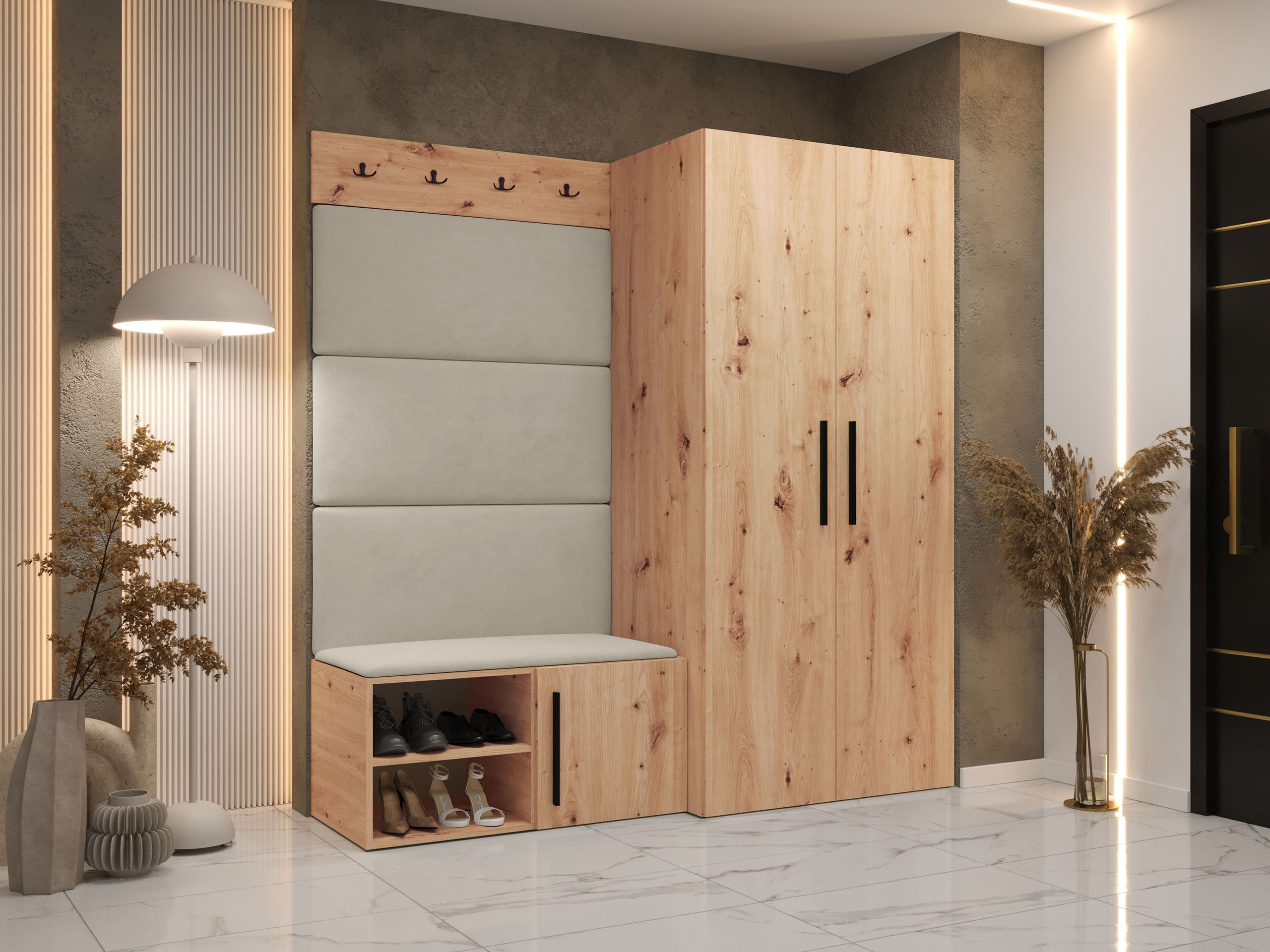 Set arredo da corridoio Nitos I (Rovere Artisan)