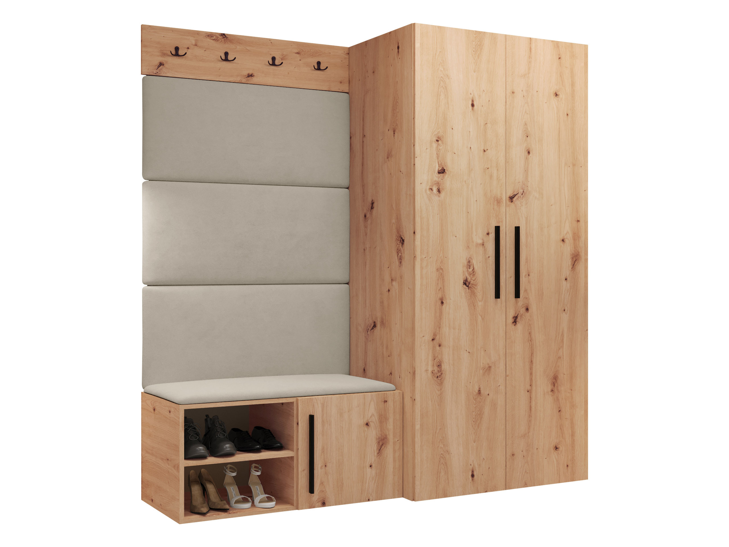 Set arredo da corridoio Nitos I (Rovere Artisan)