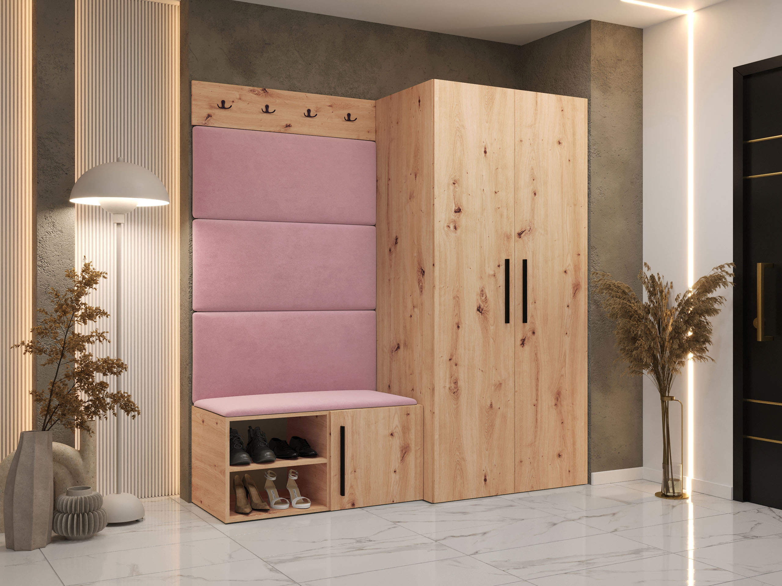 Set arredo da corridoio Nitos I (Rovere Artisan)