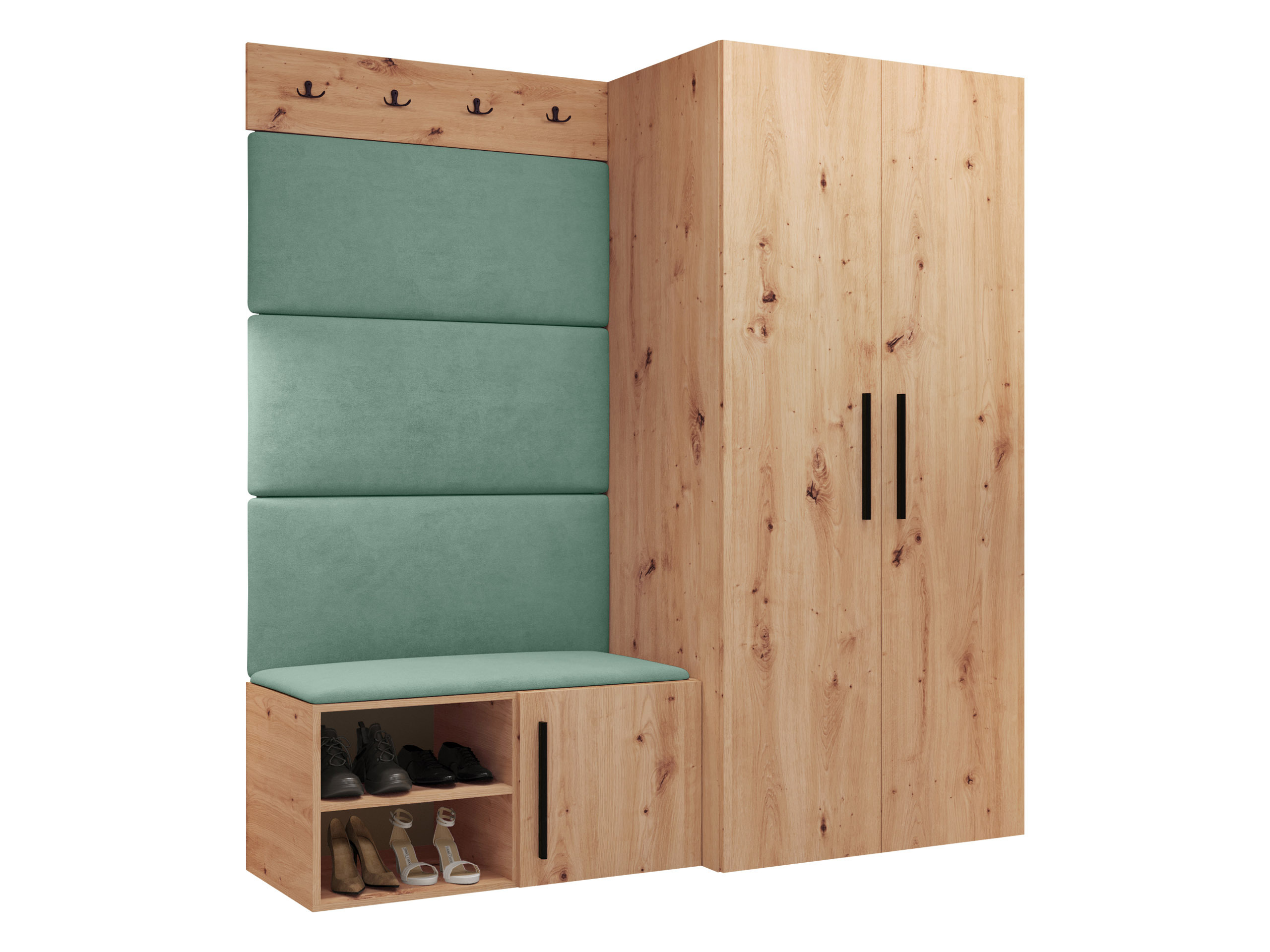 Set arredo da corridoio Nitos I (Rovere Artisan)