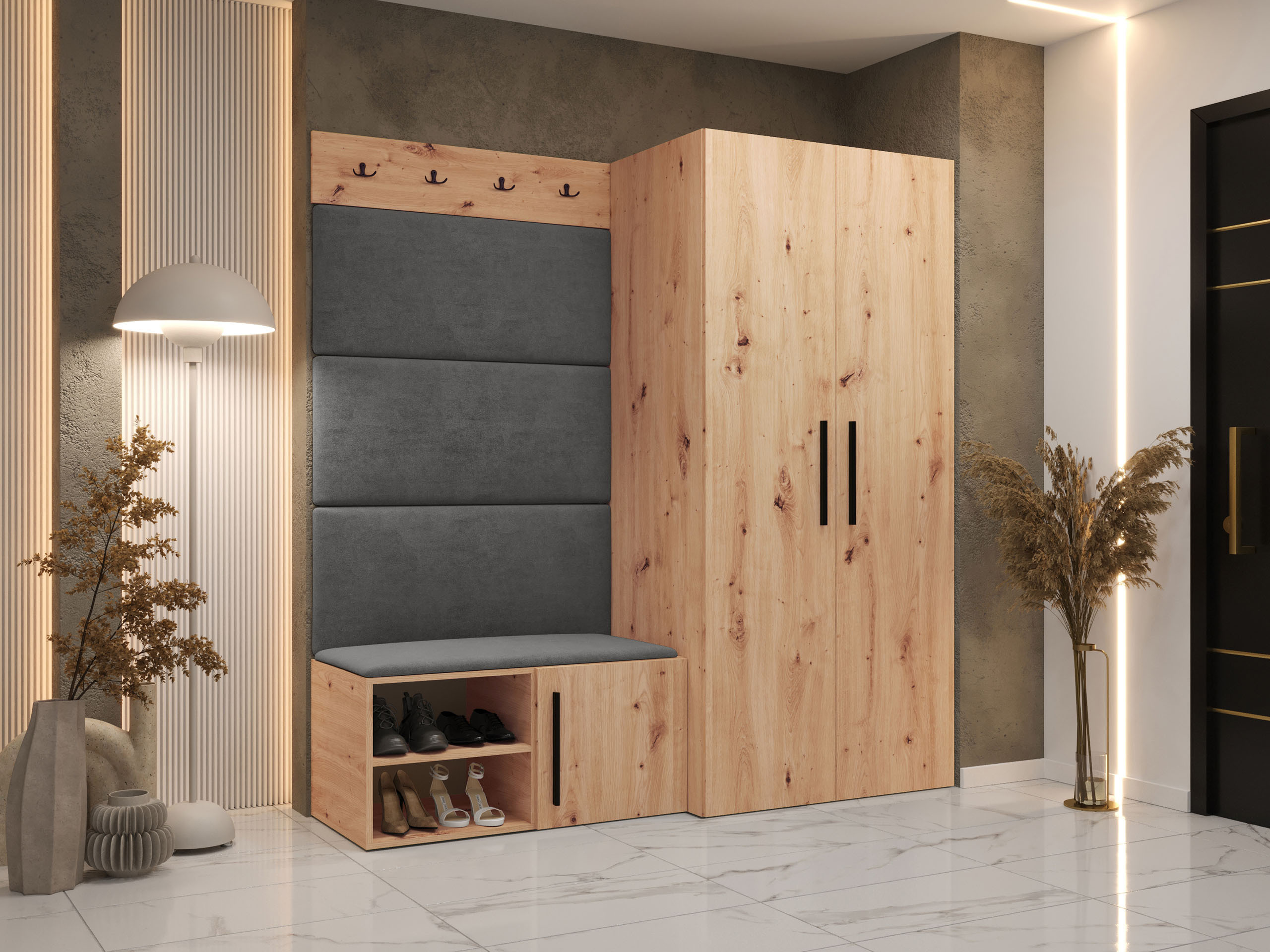 Set arredo da corridoio Nitos I (Rovere Artisan)