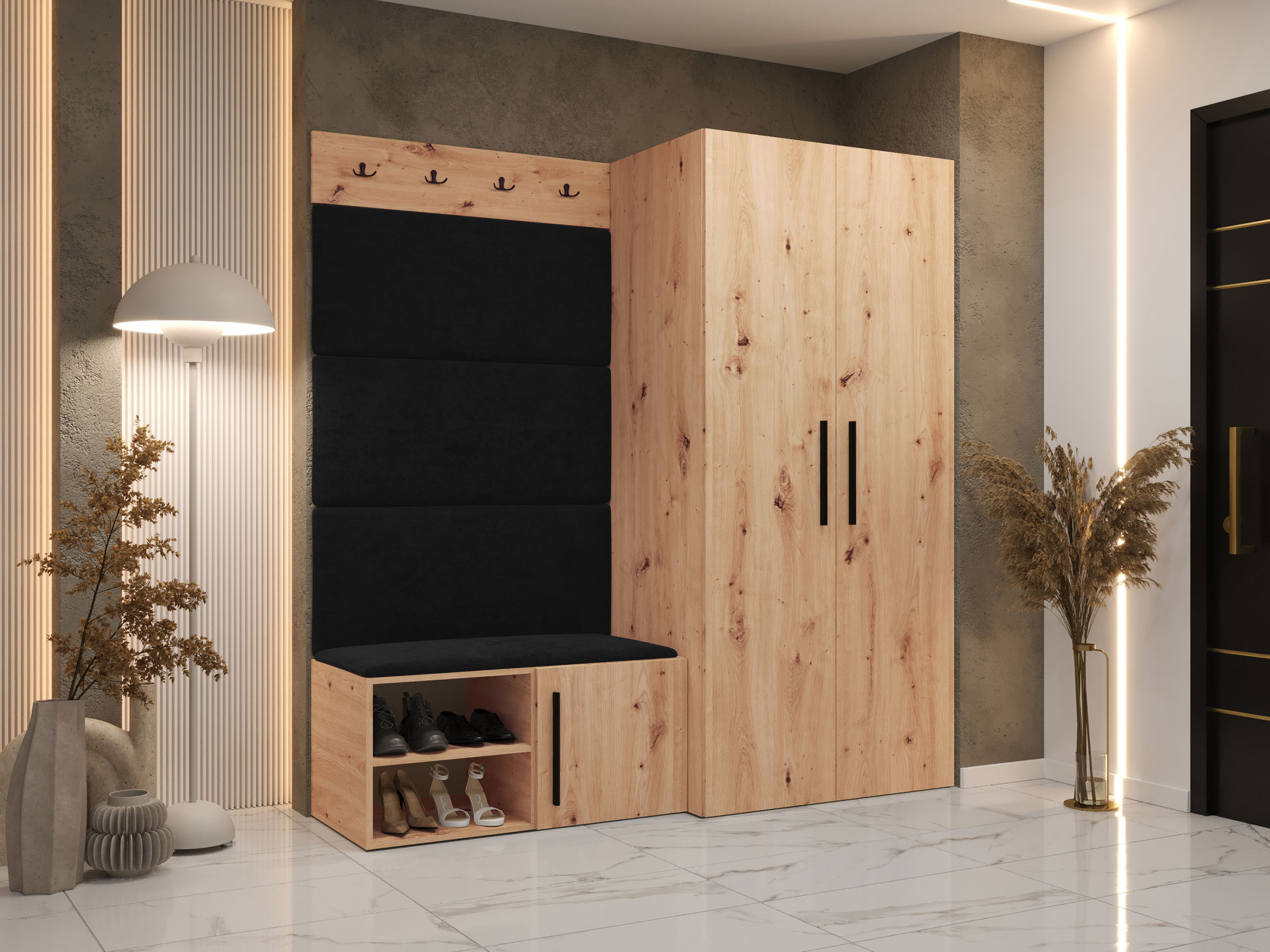 Set arredo da corridoio Nitos I (Rovere Artisan)