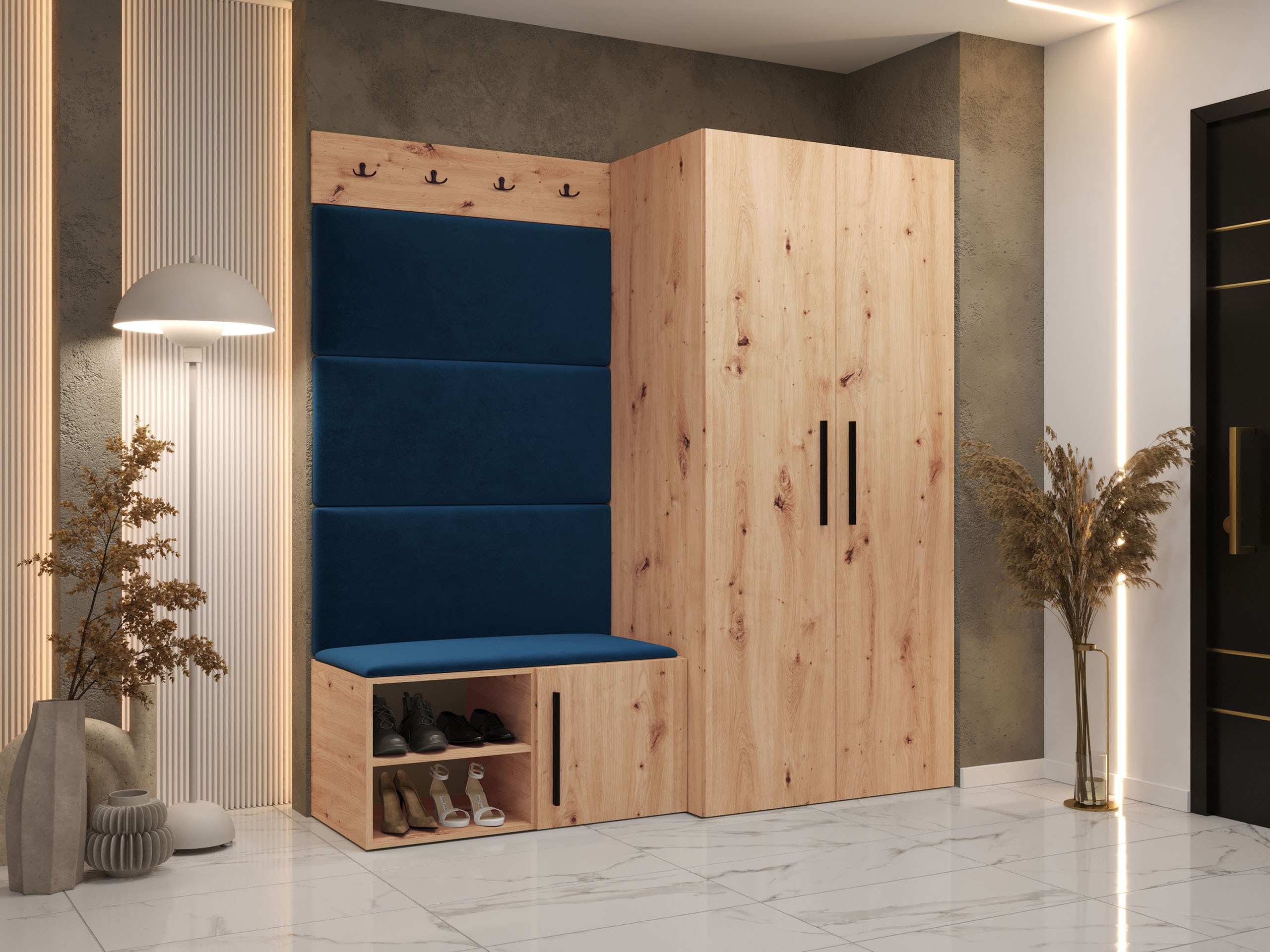 Set arredo da corridoio Nitos I (Rovere Artisan)