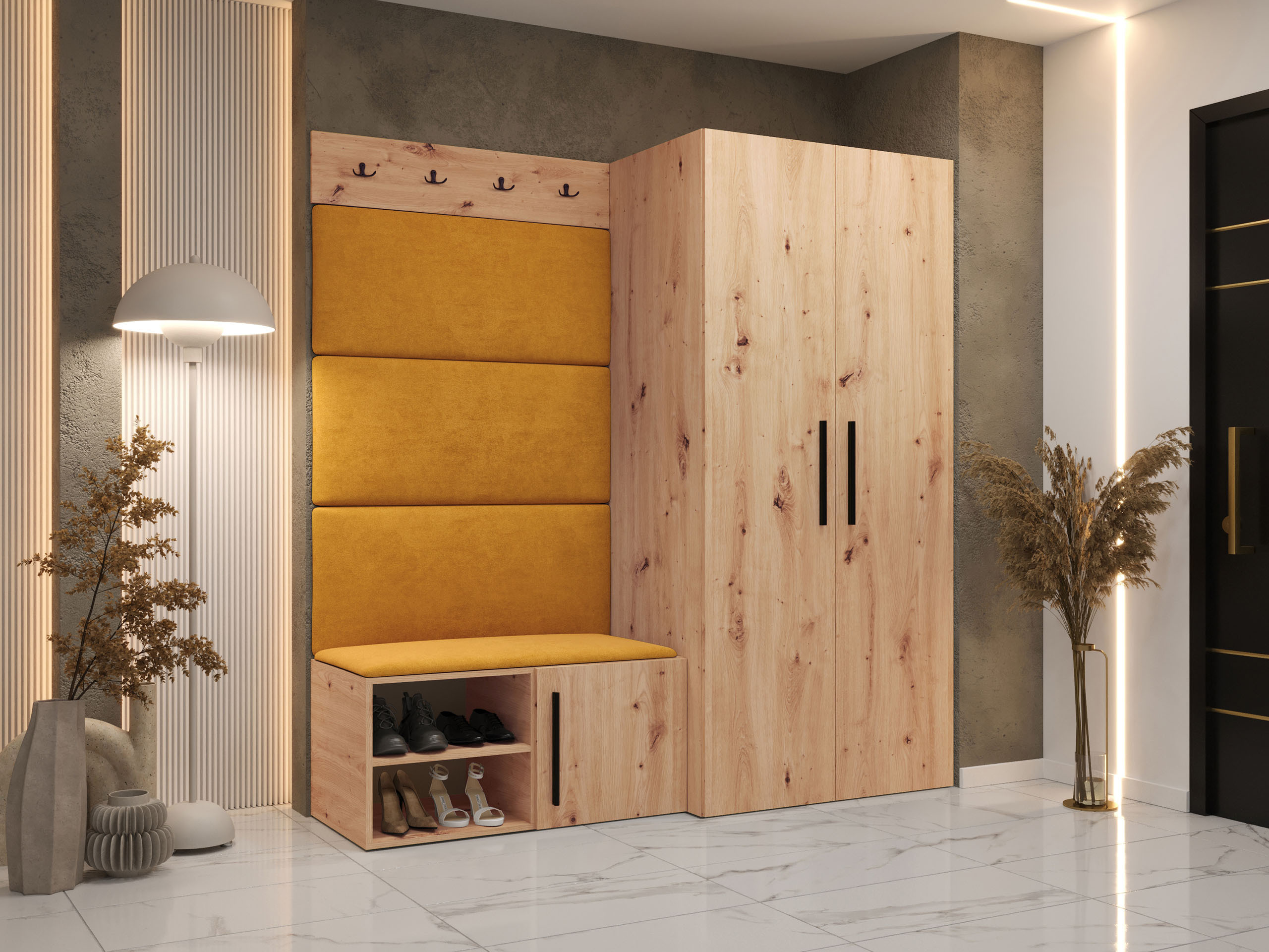 Set arredo da corridoio Nitos I (Rovere Artisan)