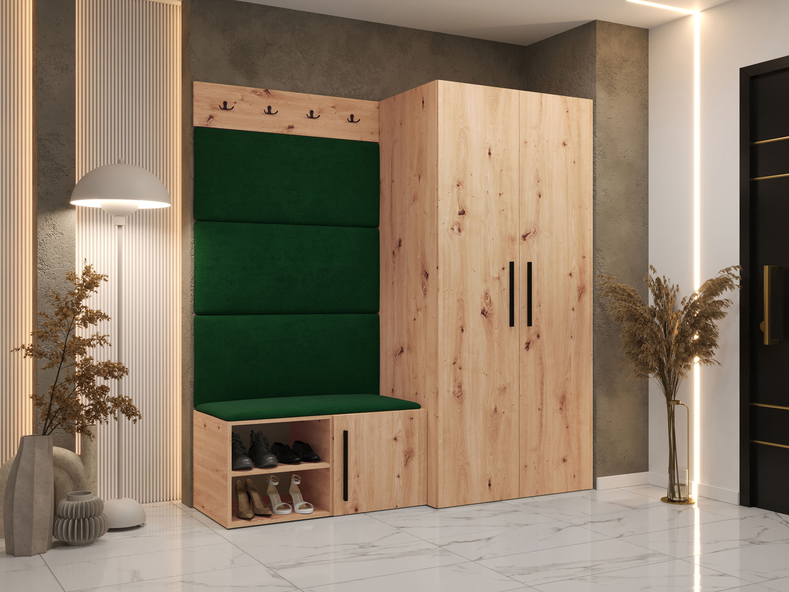 Set arredo da corridoio Nitos I (Rovere Artisan)