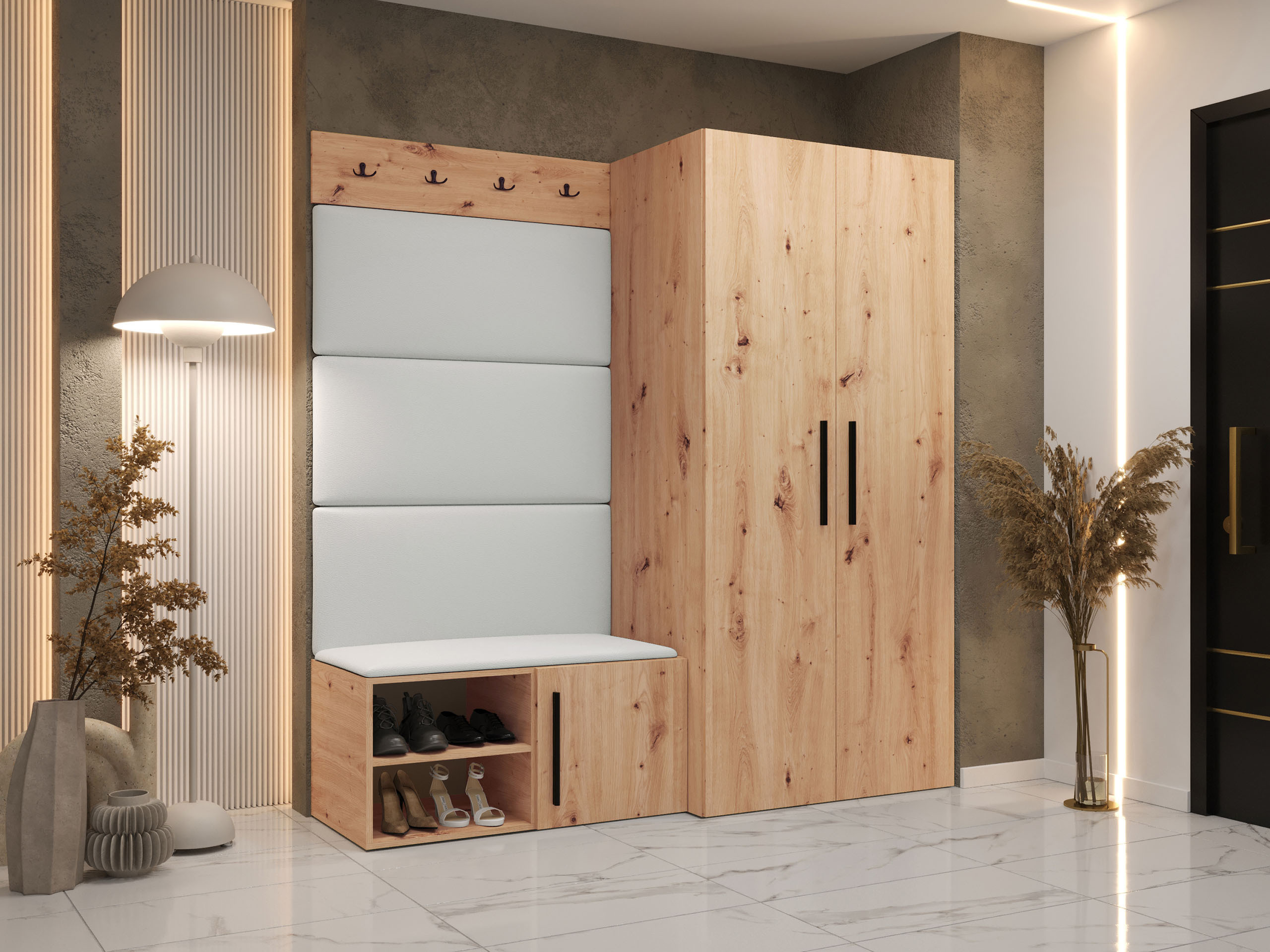 Set arredo da corridoio Nitos I (Rovere Artisan)