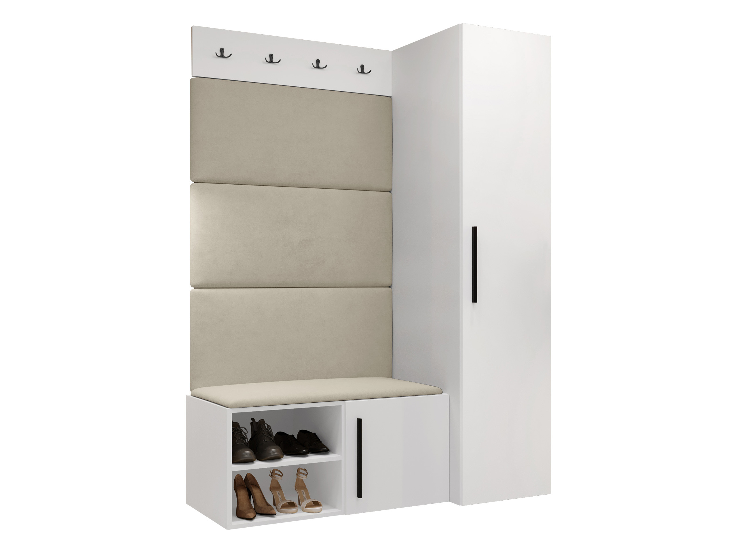 Set arredo da corridoio Nitos II (Bianco)