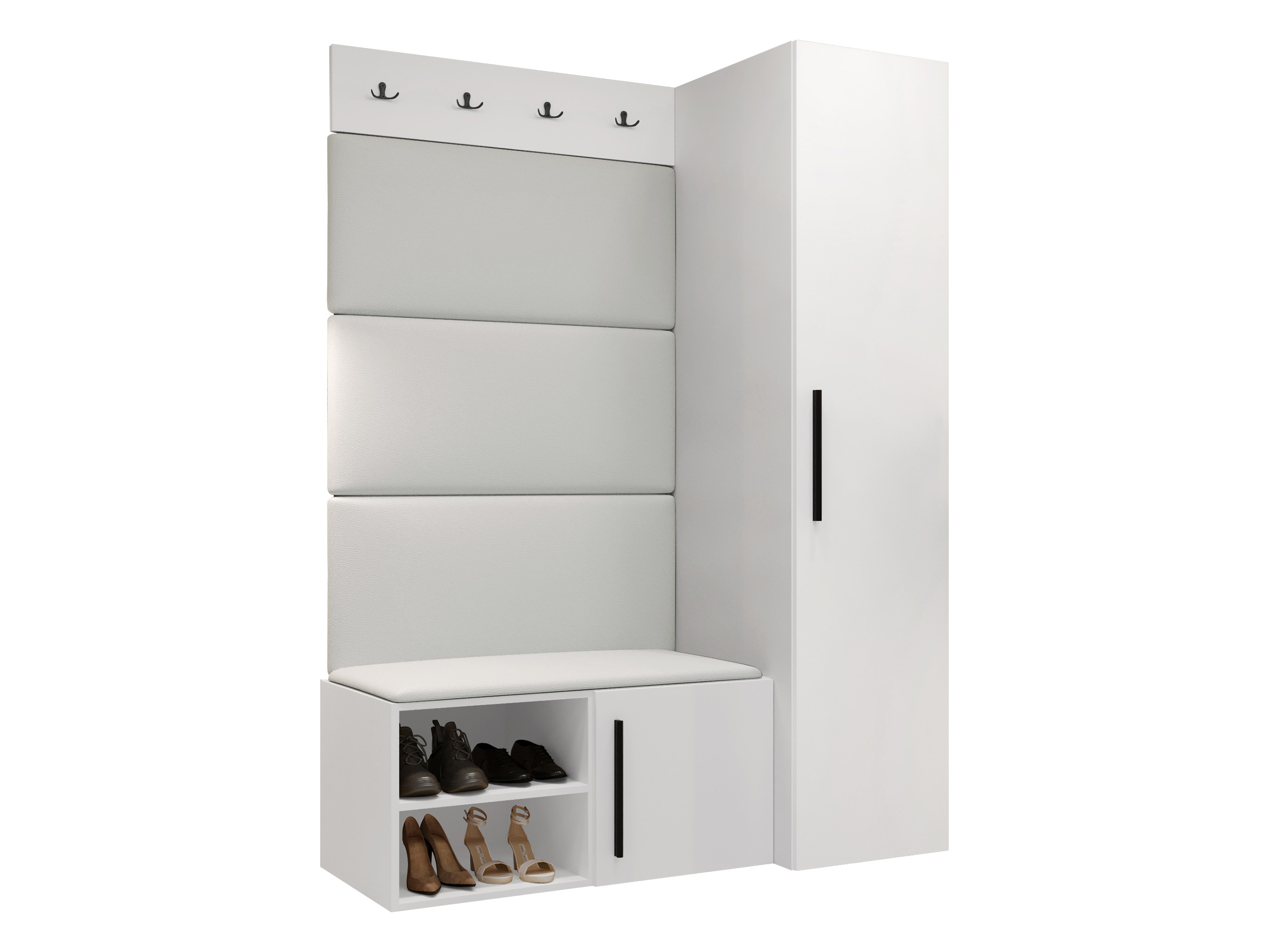 Set arredo da corridoio Nitos II (Bianco)