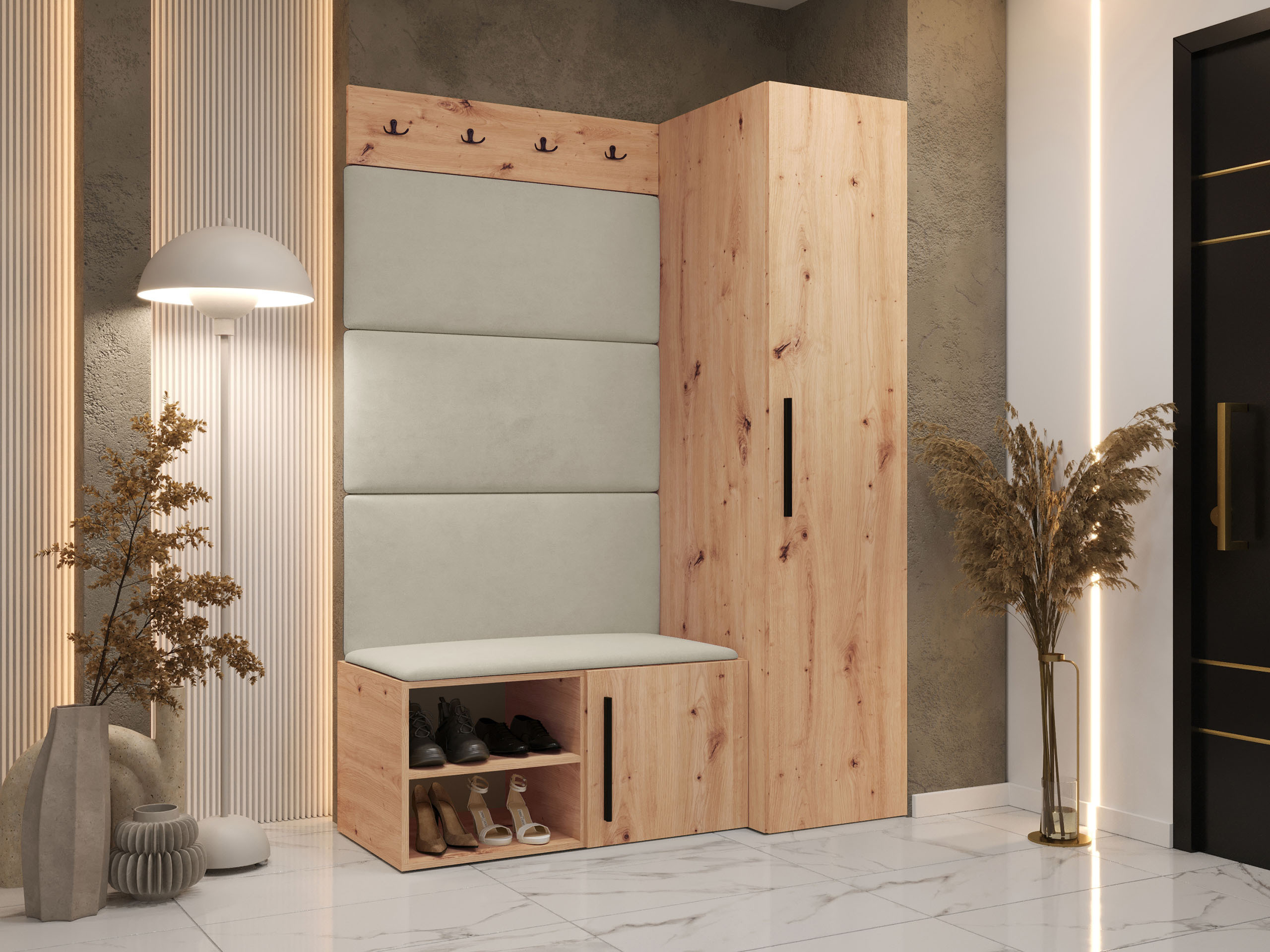 Set arredo da corridoio Nitos II (Rovere Artisan)