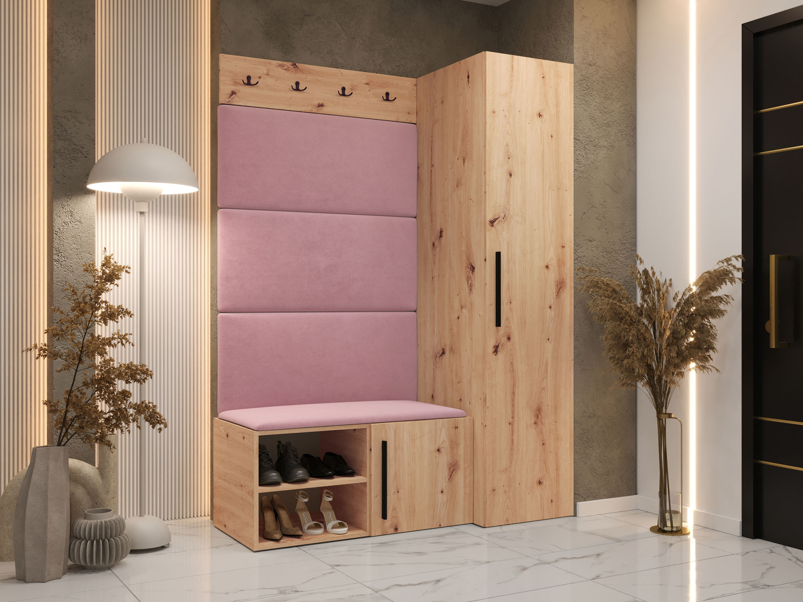 Set arredo da corridoio Nitos II (Rovere Artisan)