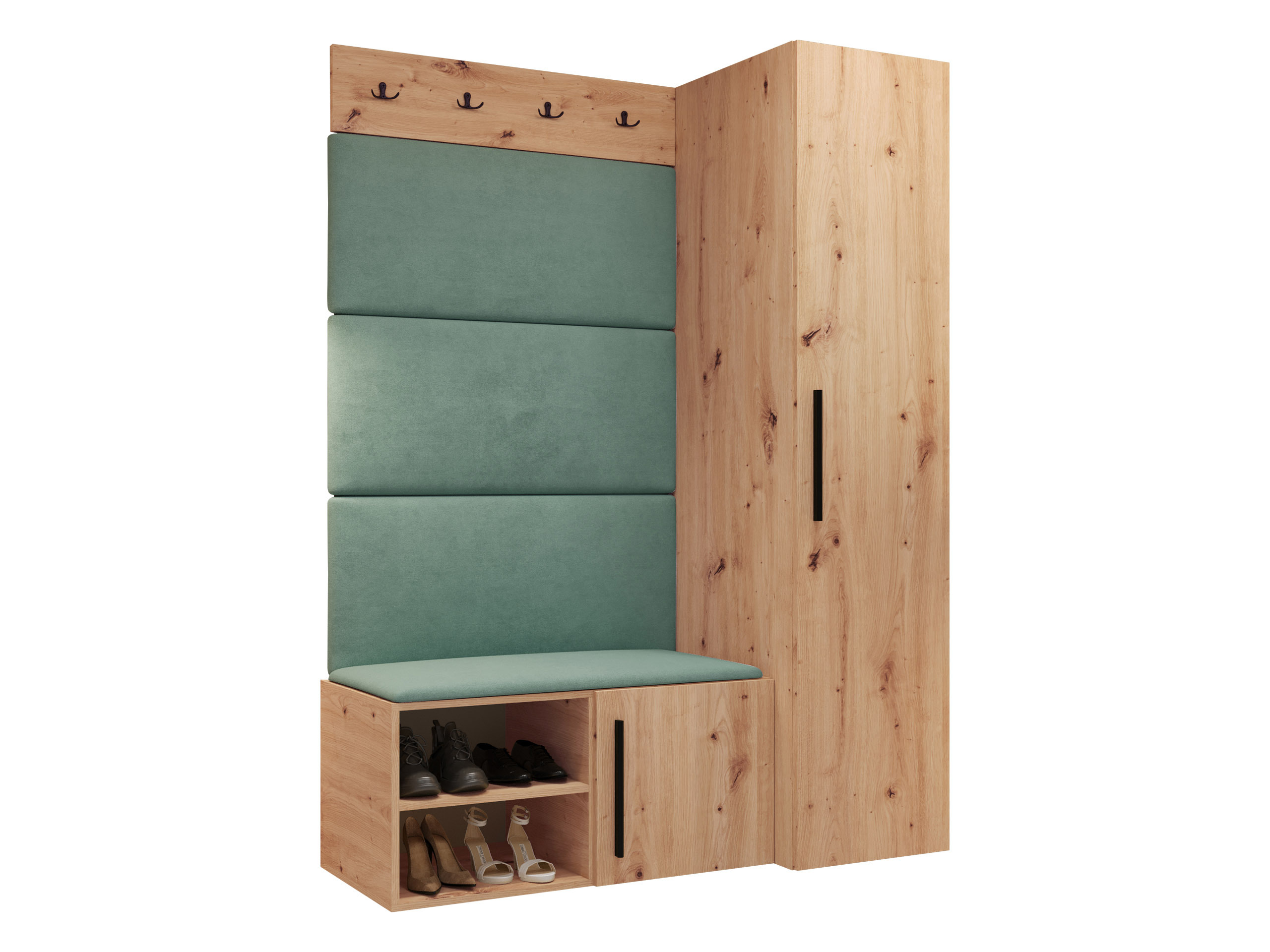Set arredo da corridoio Nitos II (Rovere Artisan)