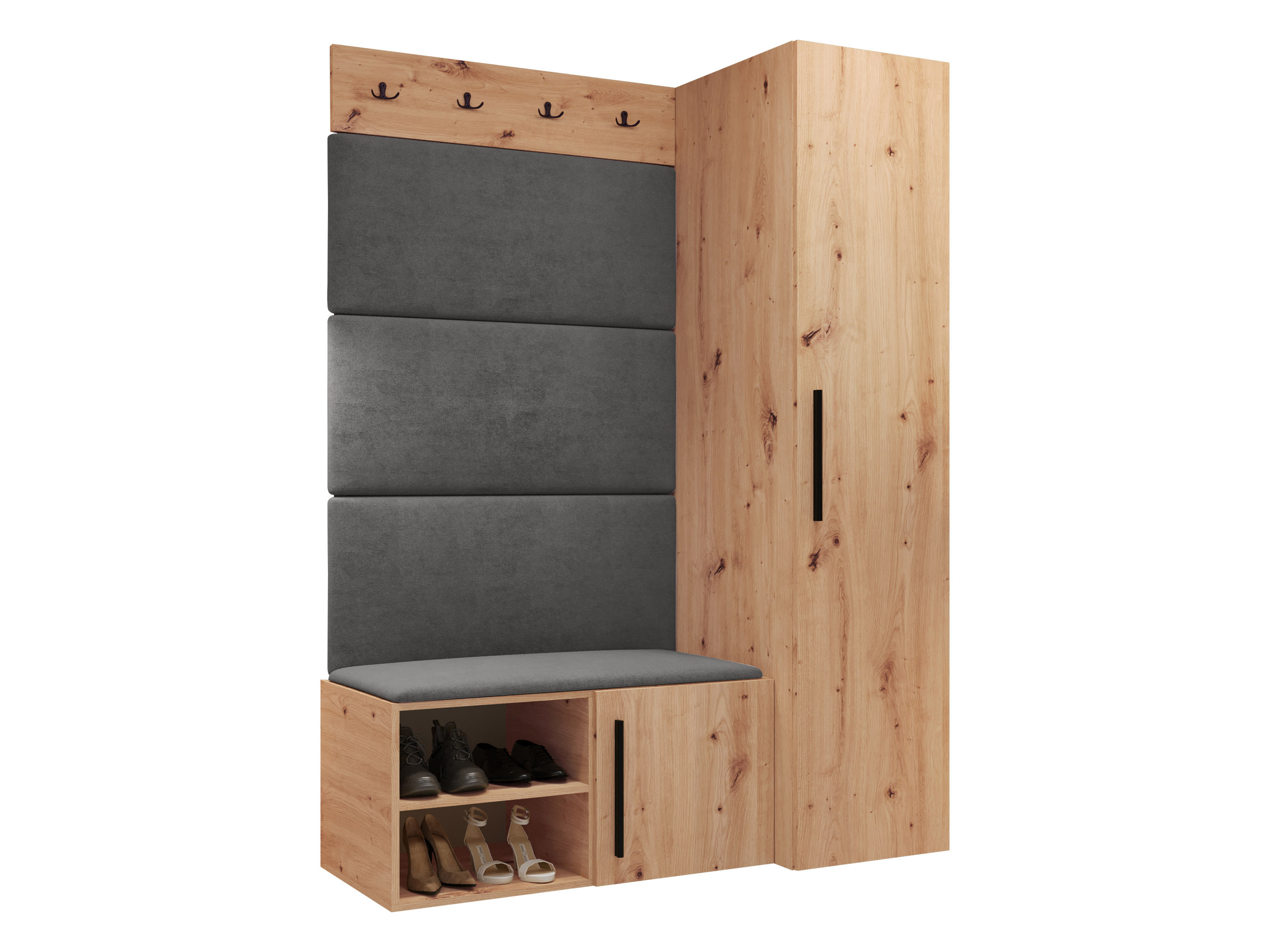 Set arredo da corridoio Nitos II (Rovere Artisan)