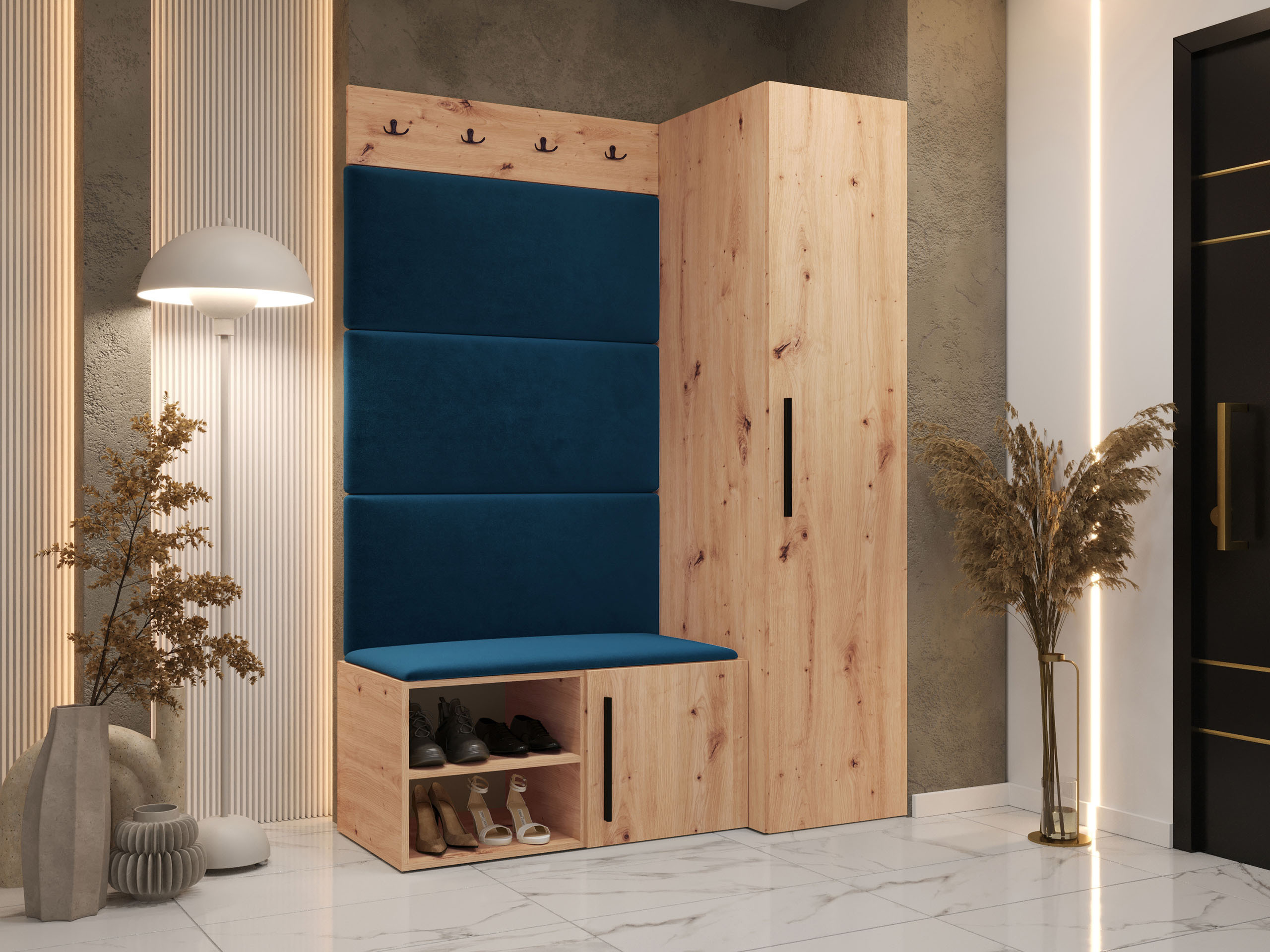 Set arredo da corridoio Nitos II (Rovere Artisan)