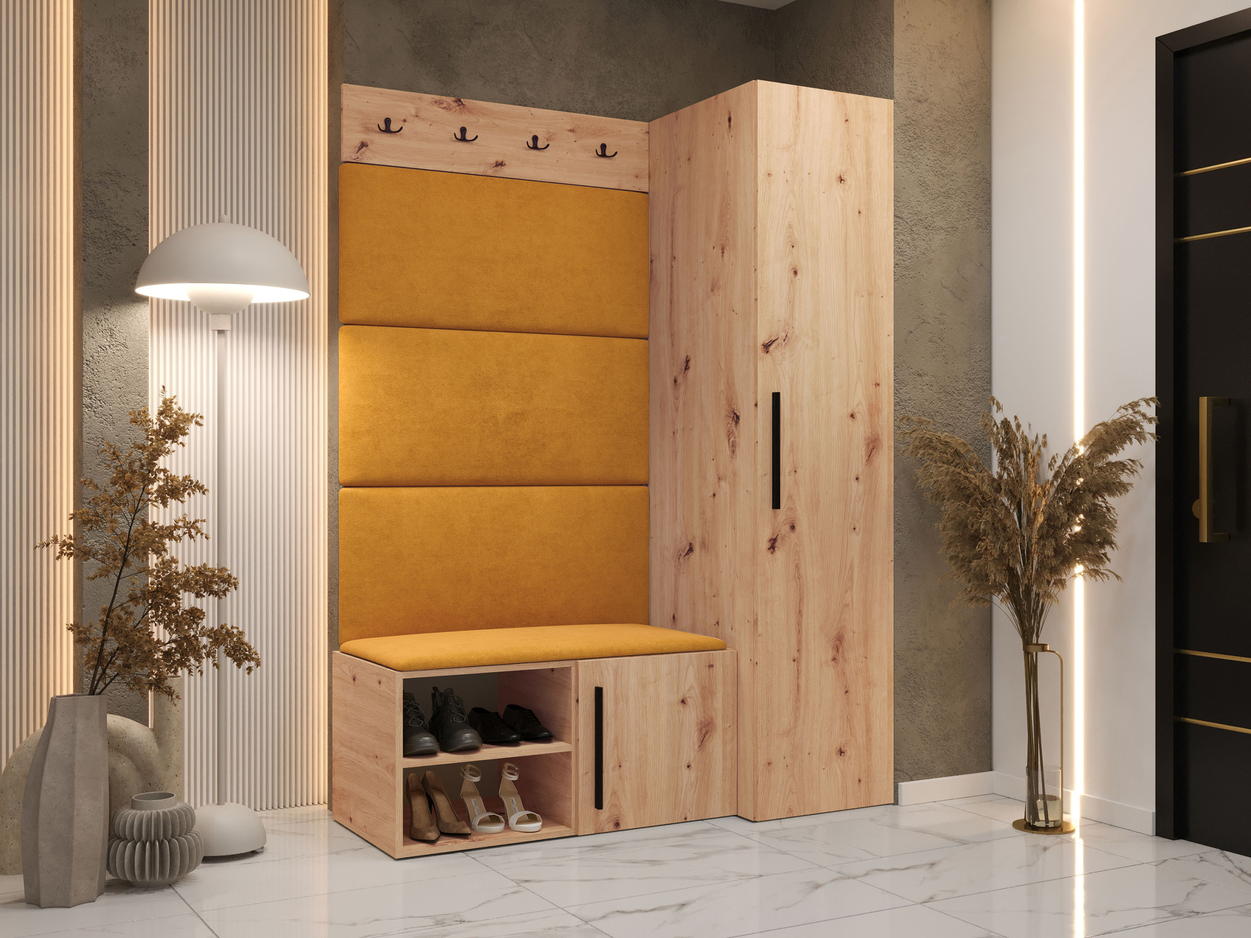 Set arredo da corridoio Nitos II (Rovere Artisan)