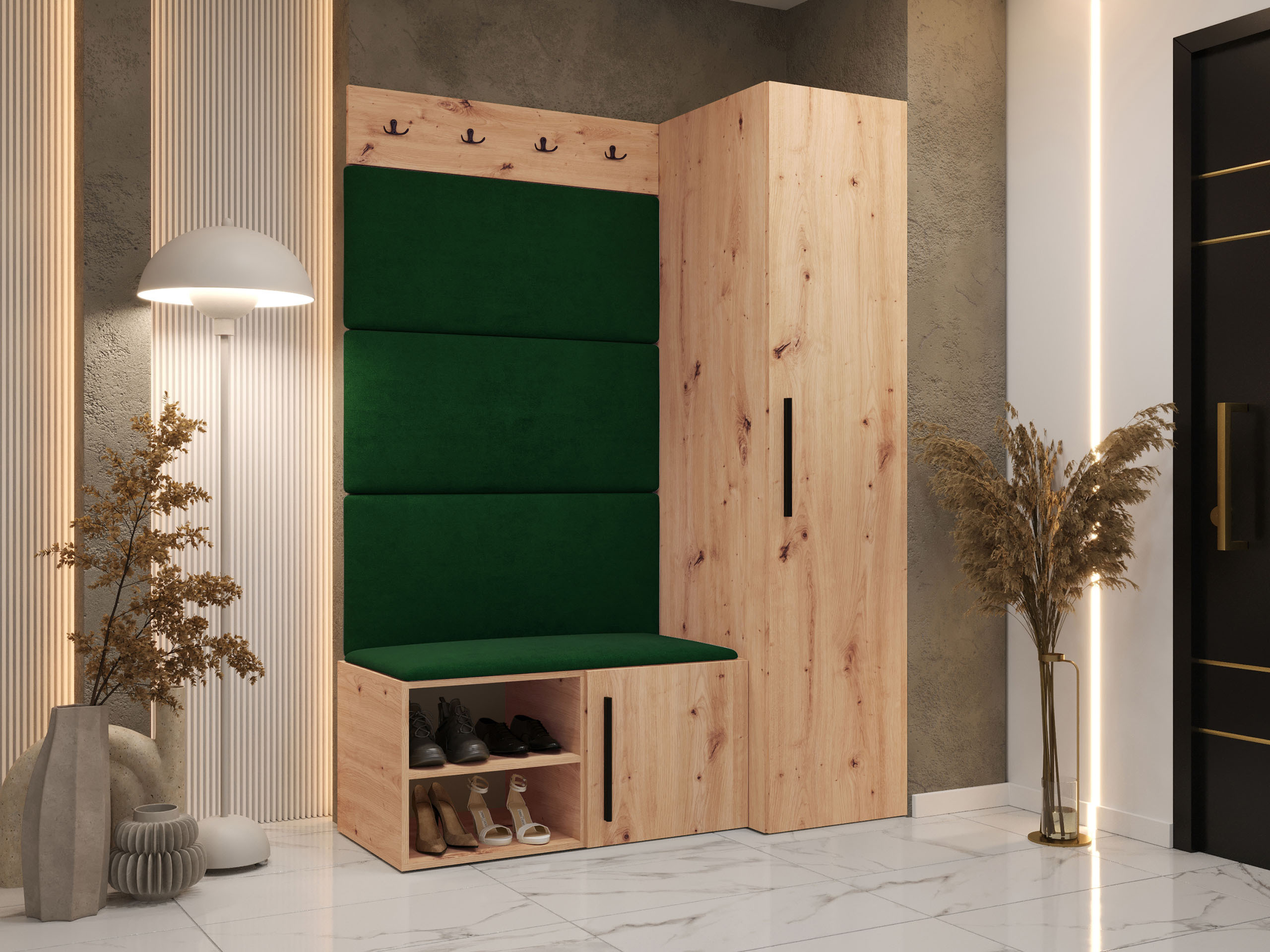 Set arredo da corridoio Nitos II (Rovere Artisan)