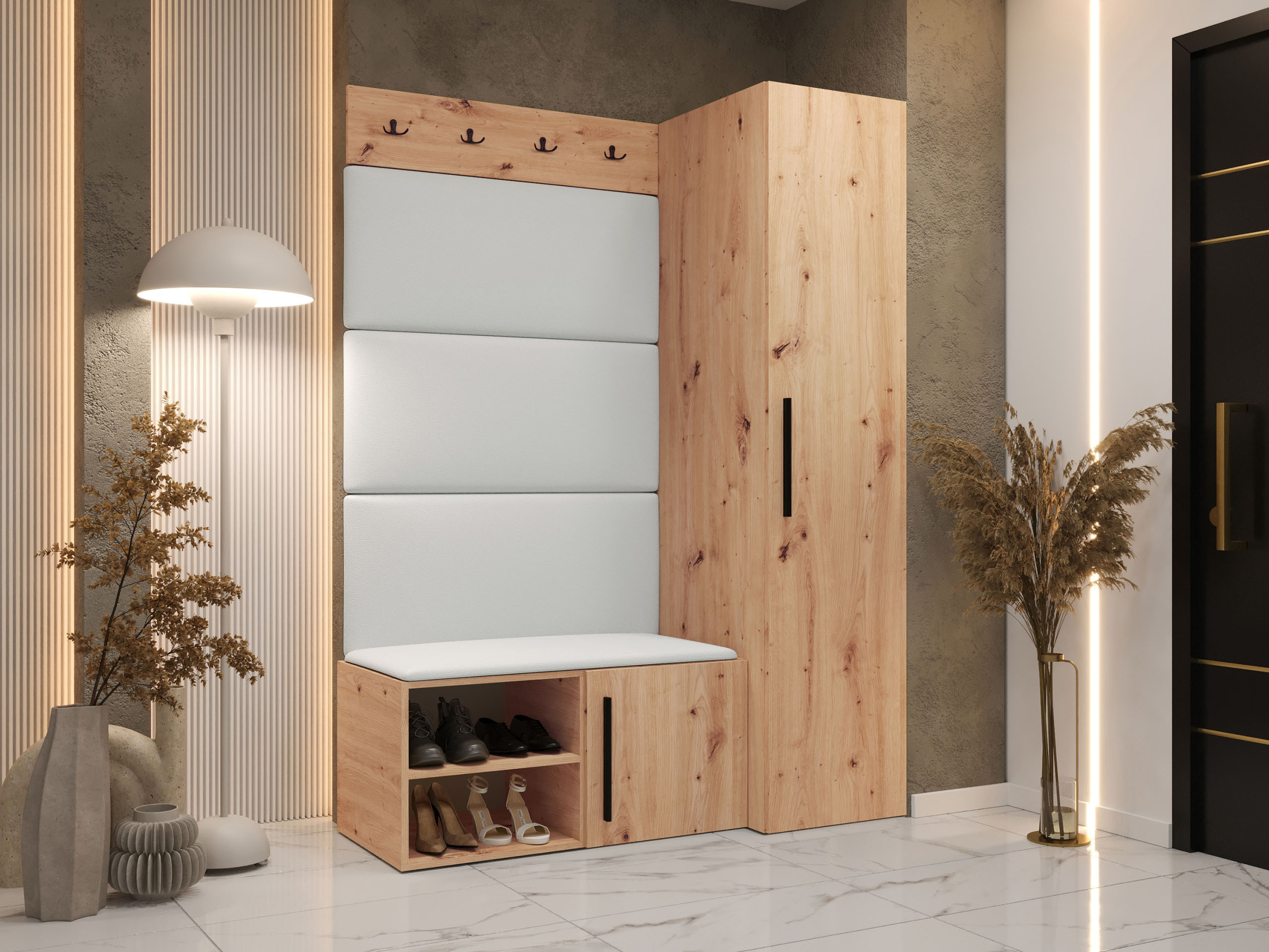 Set arredo da corridoio Nitos II (Rovere Artisan)