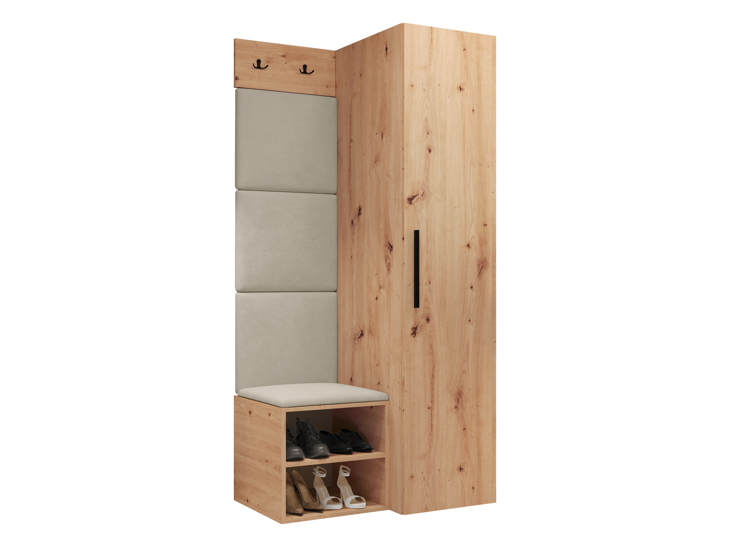 Set arredo da corridoio Nitos III (Rovere Artisan)