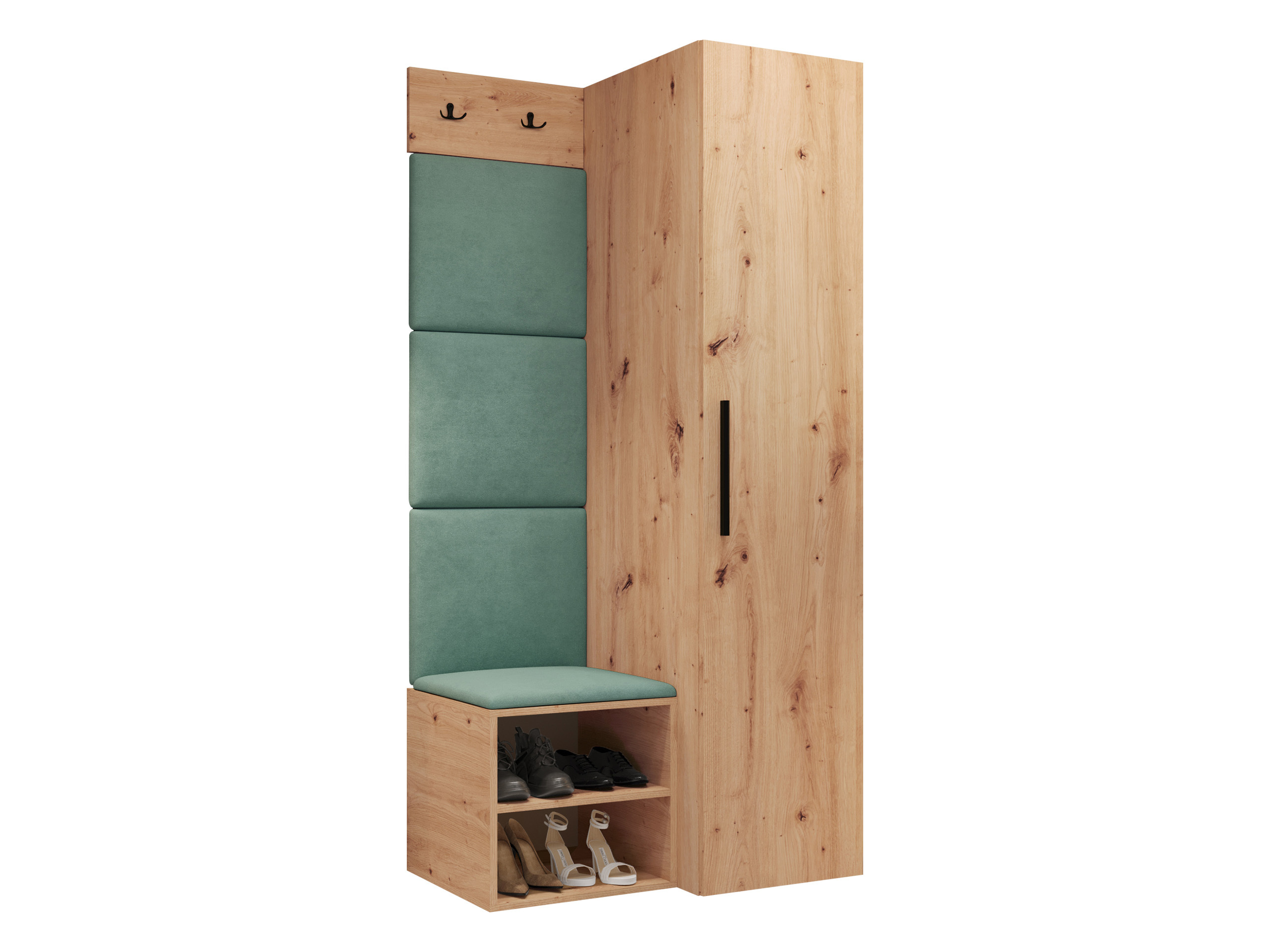 Set arredo da corridoio Nitos III (Rovere Artisan)