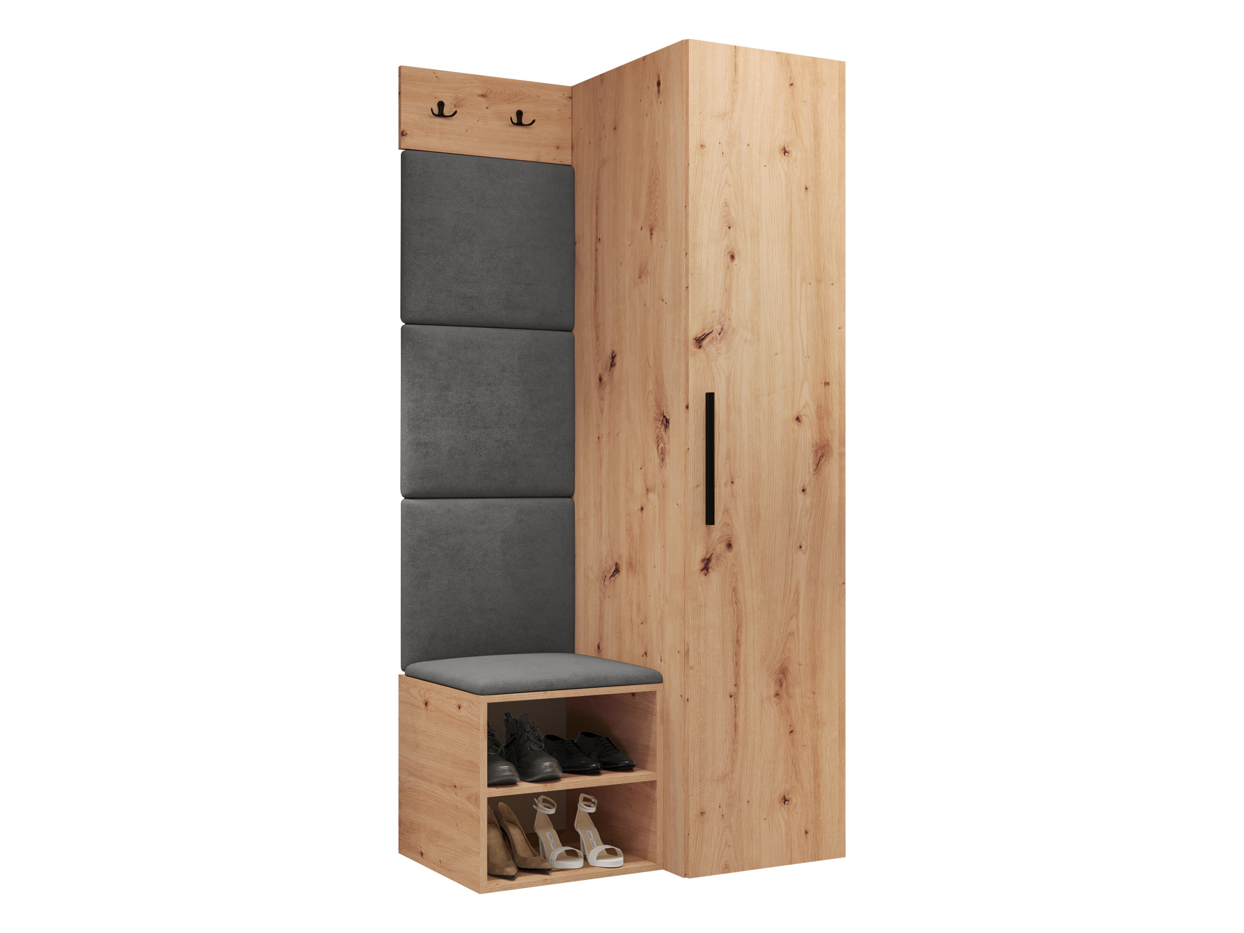 Set arredo da corridoio Nitos III (Rovere Artisan)