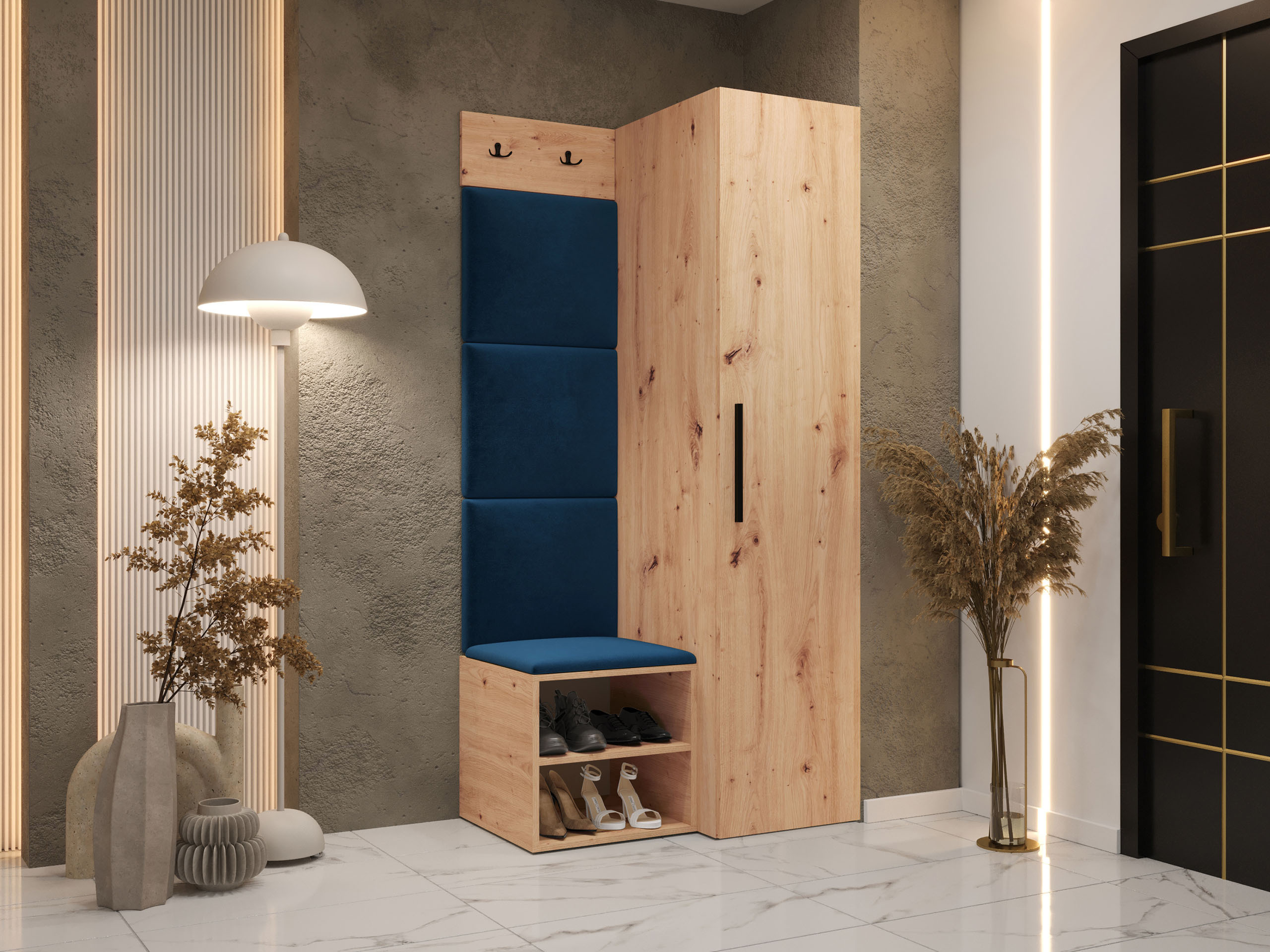Set arredo da corridoio Nitos III (Rovere Artisan)