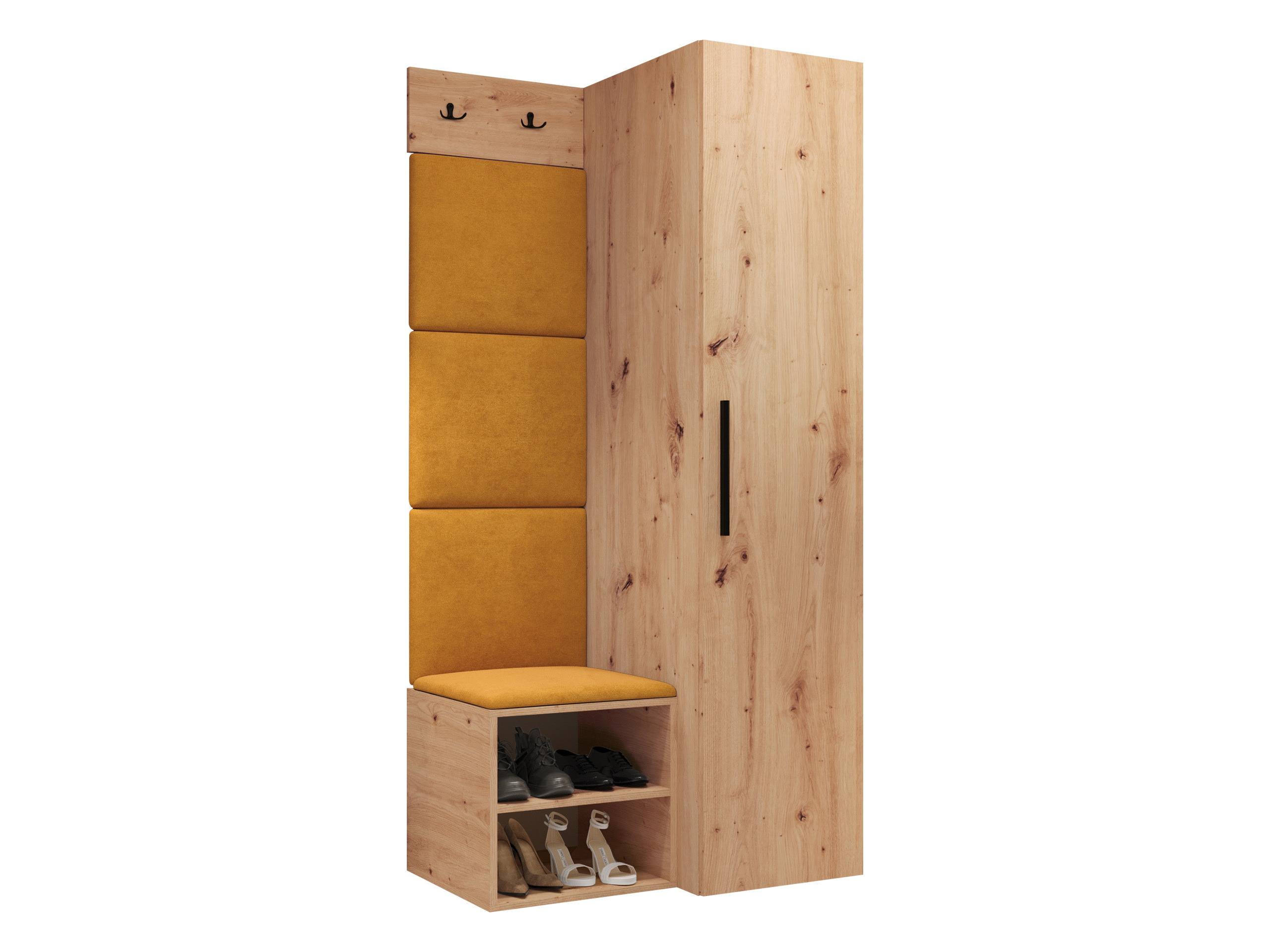 Set arredo da corridoio Nitos III (Rovere Artisan)