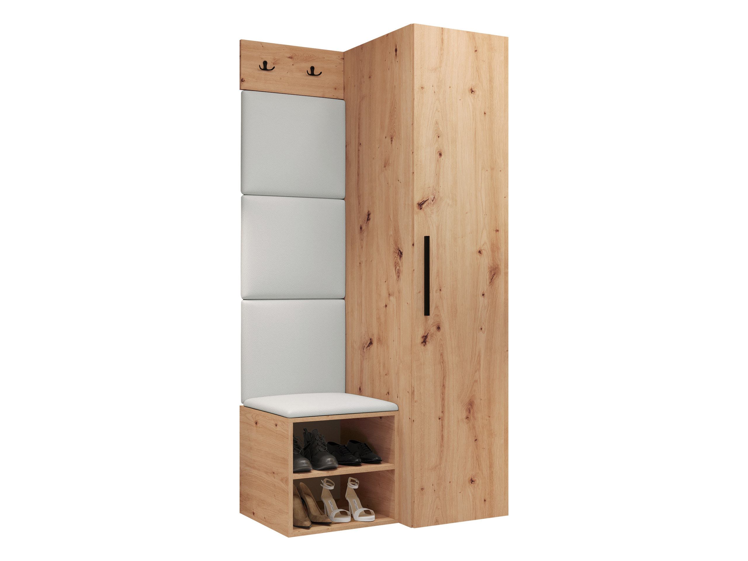 Set arredo da corridoio Nitos III (Rovere Artisan)