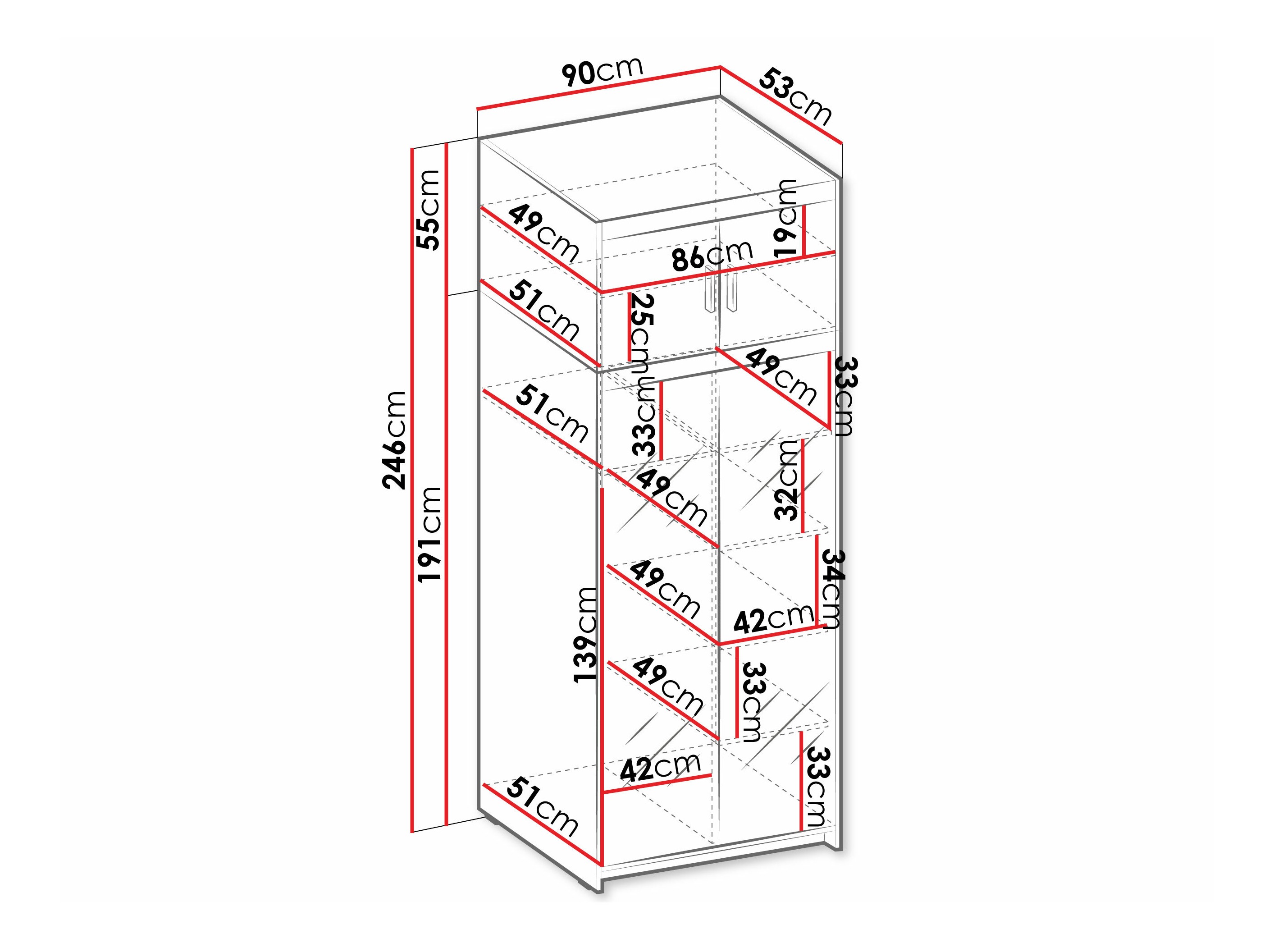 Armadio Novduni 119 (Sonoma quercia)