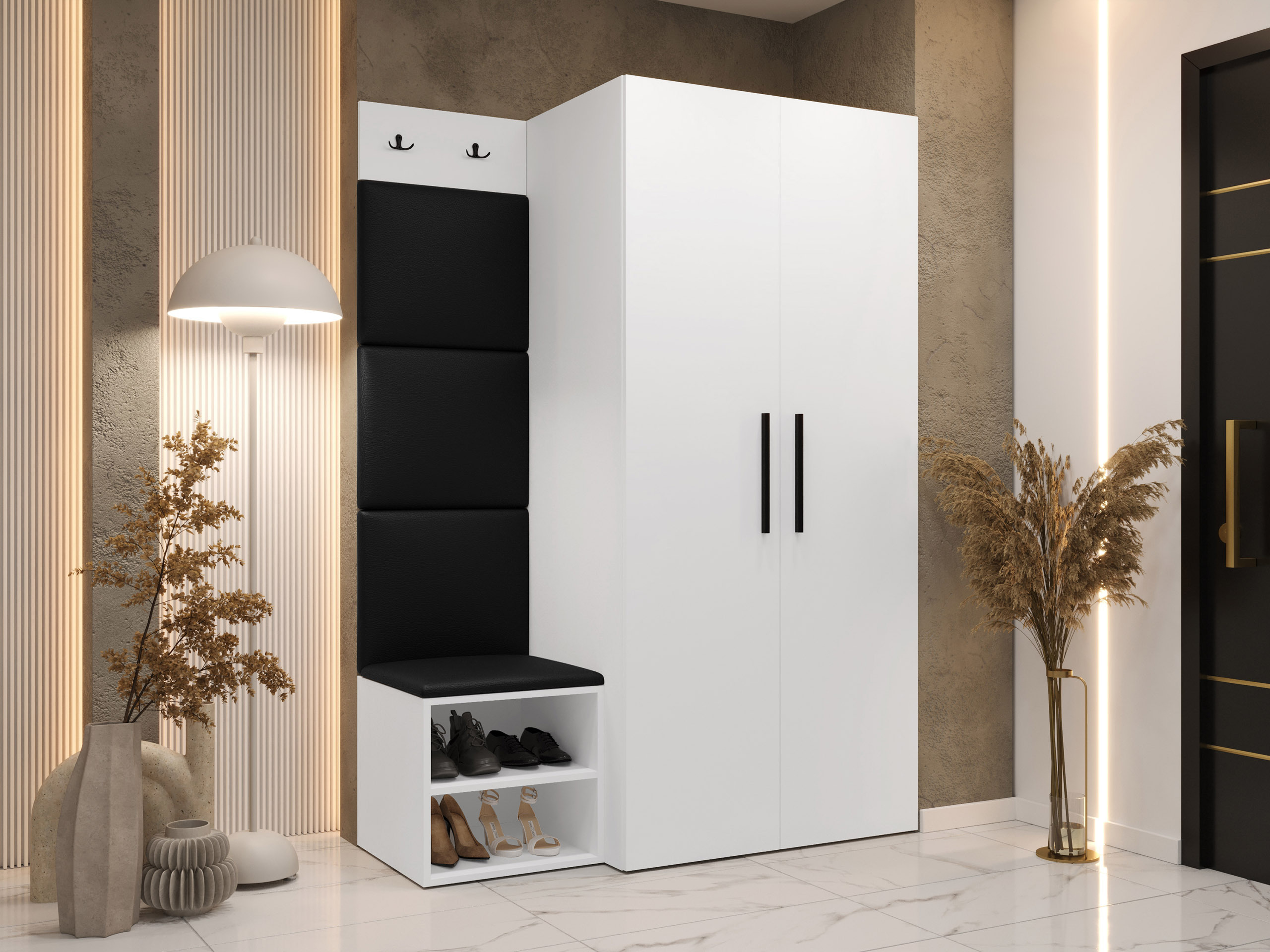 Set arredo da corridoio Hartford 523 (Bianco)