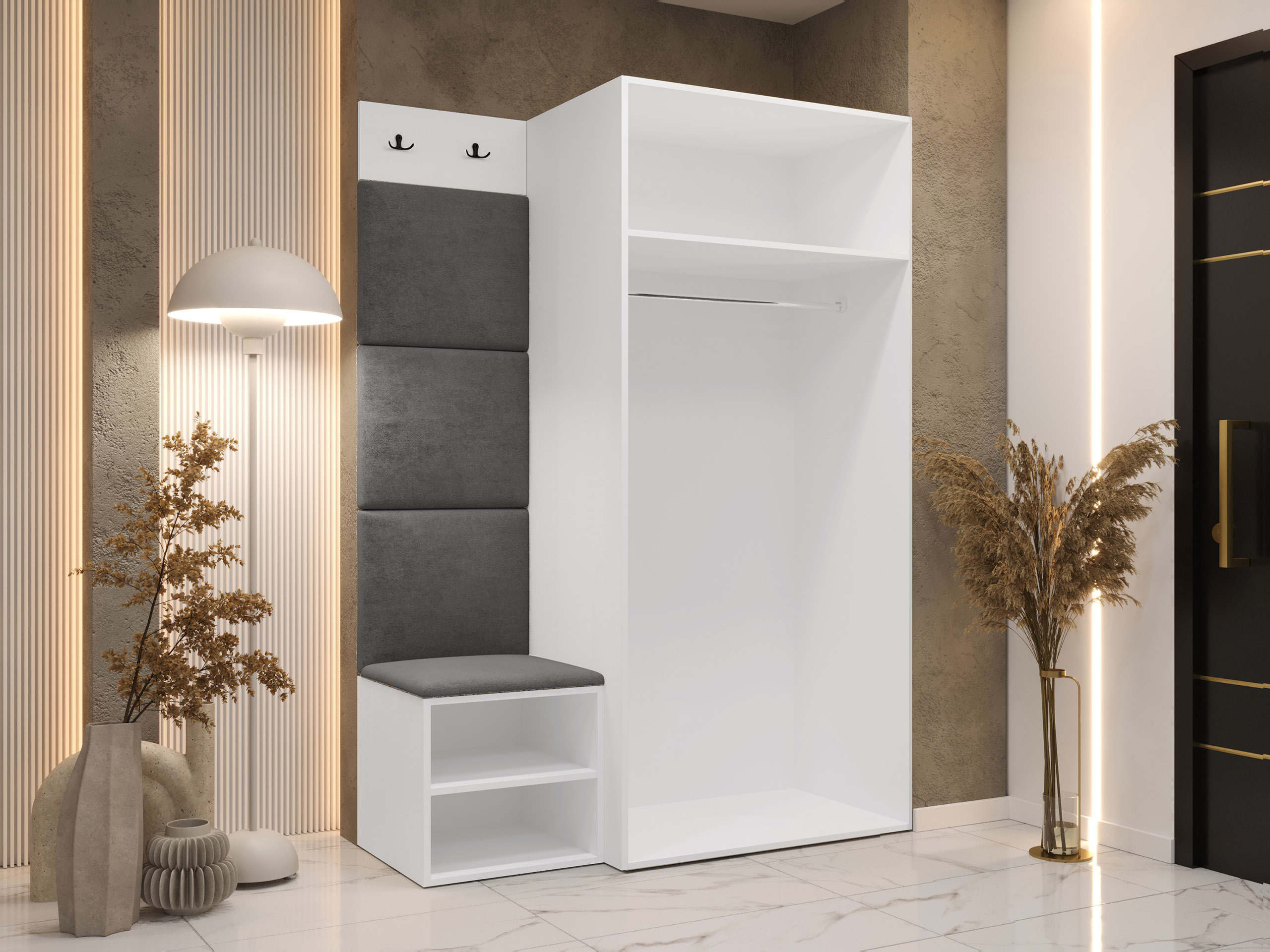 Set arredo da corridoio Hartford 523 (Bianco)