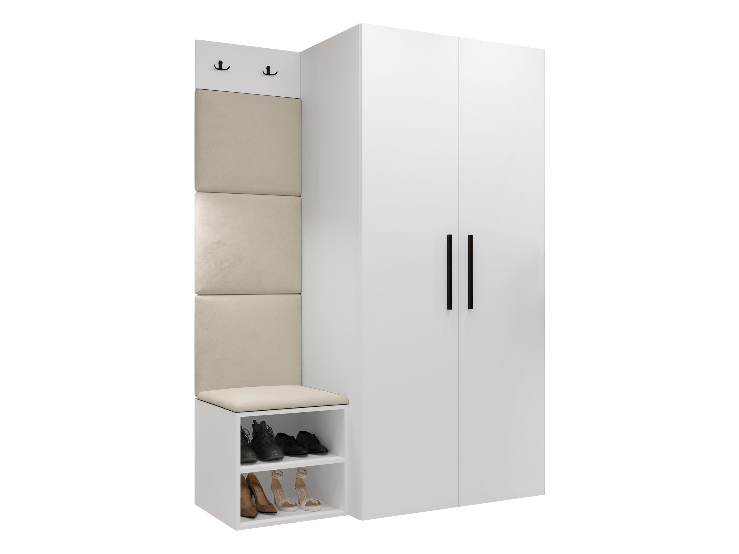 Set arredo da corridoio Nitos IV (Bianco)