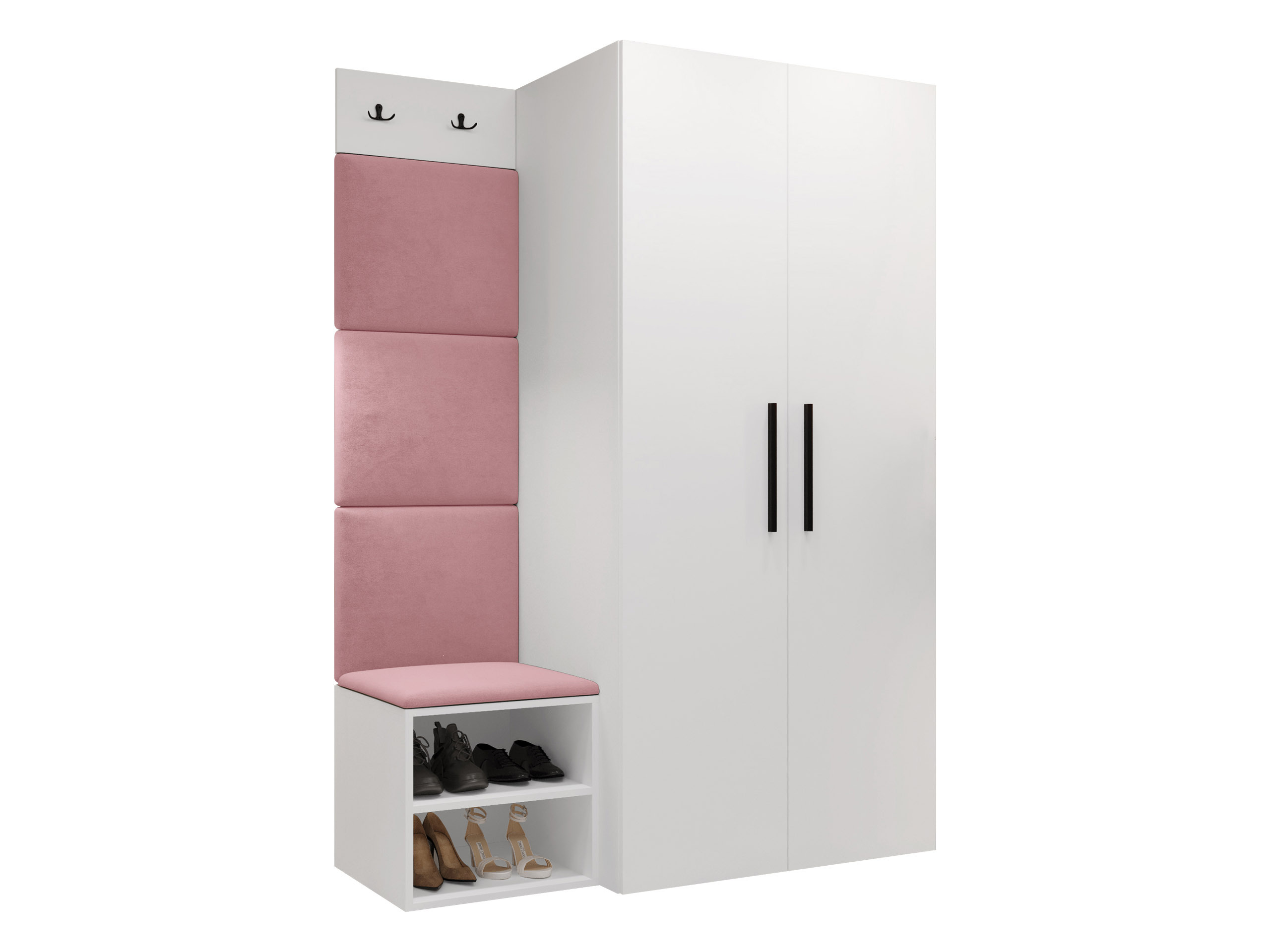 Set arredo da corridoio Nitos IV (Bianco)