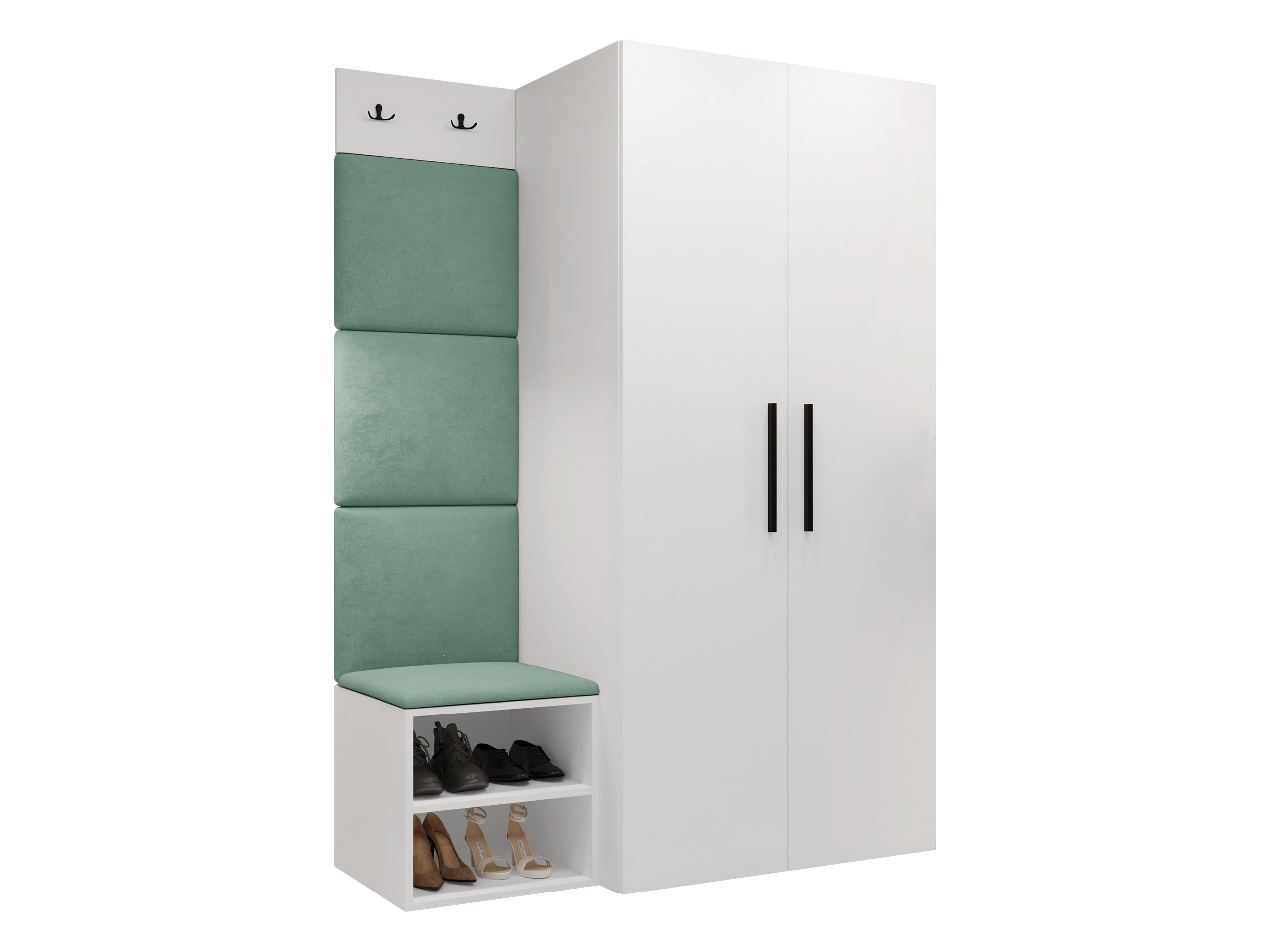 Set arredo da corridoio Nitos IV (Bianco)