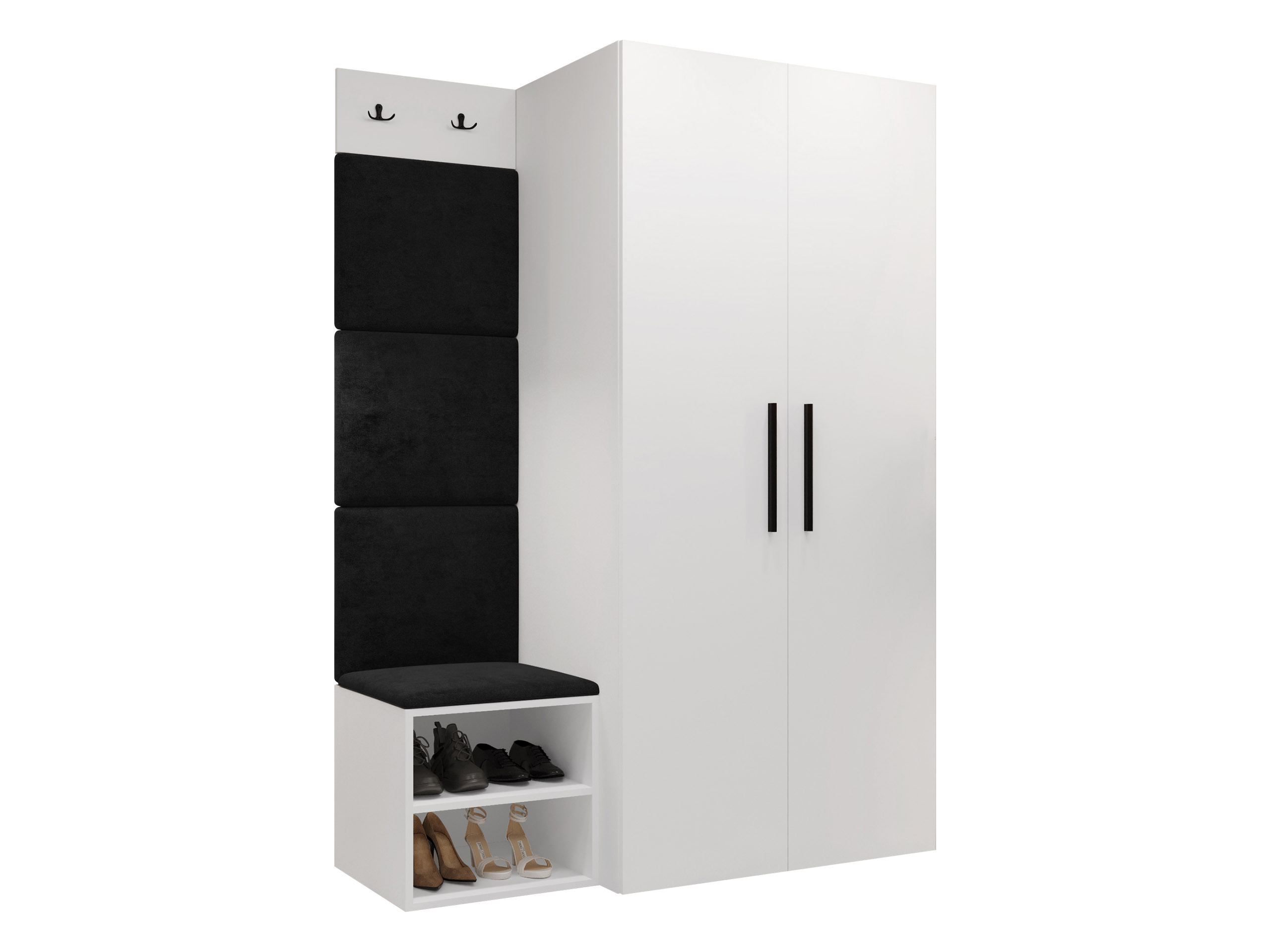 Set arredo da corridoio Nitos IV (Bianco)