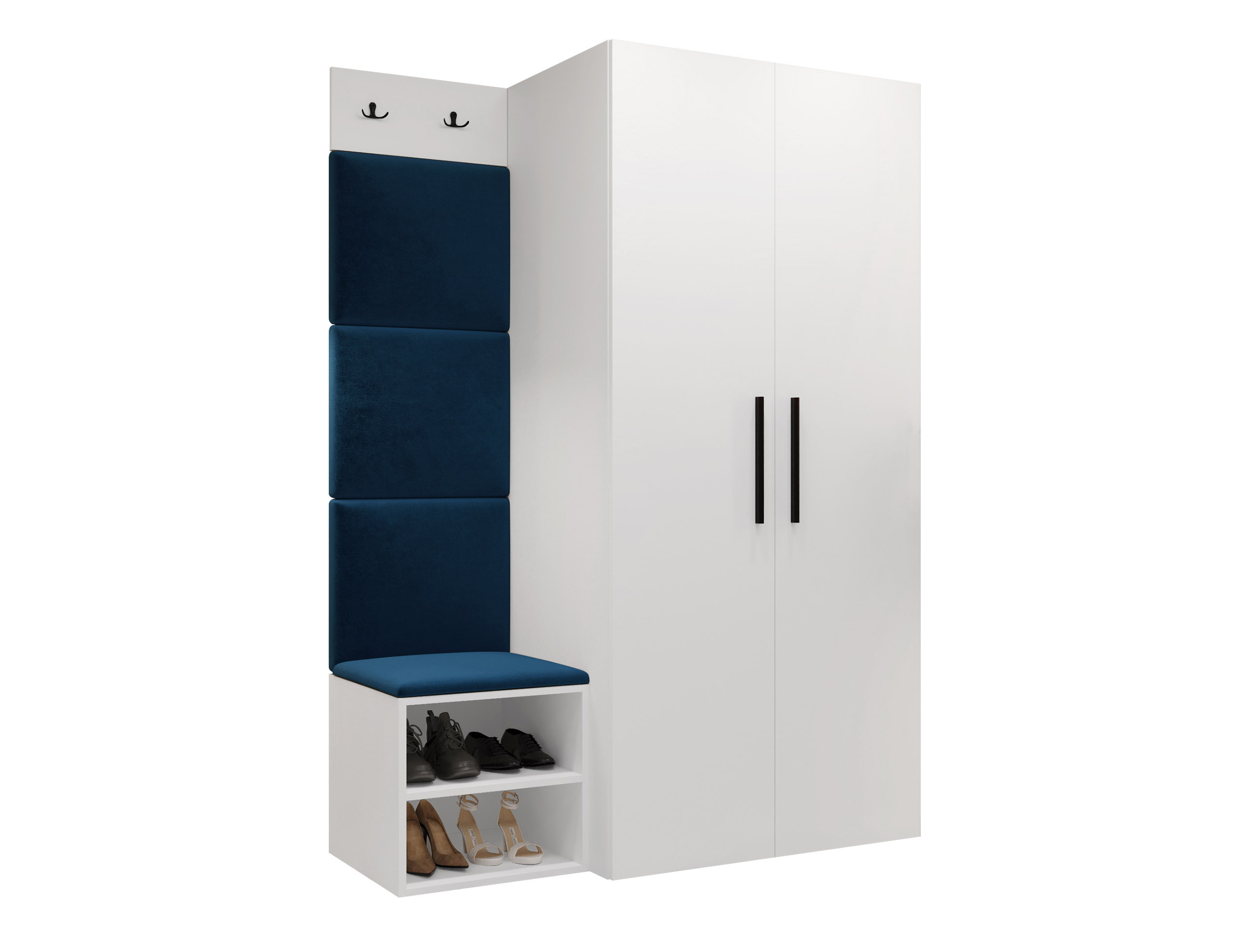 Set arredo da corridoio Nitos IV (Bianco)