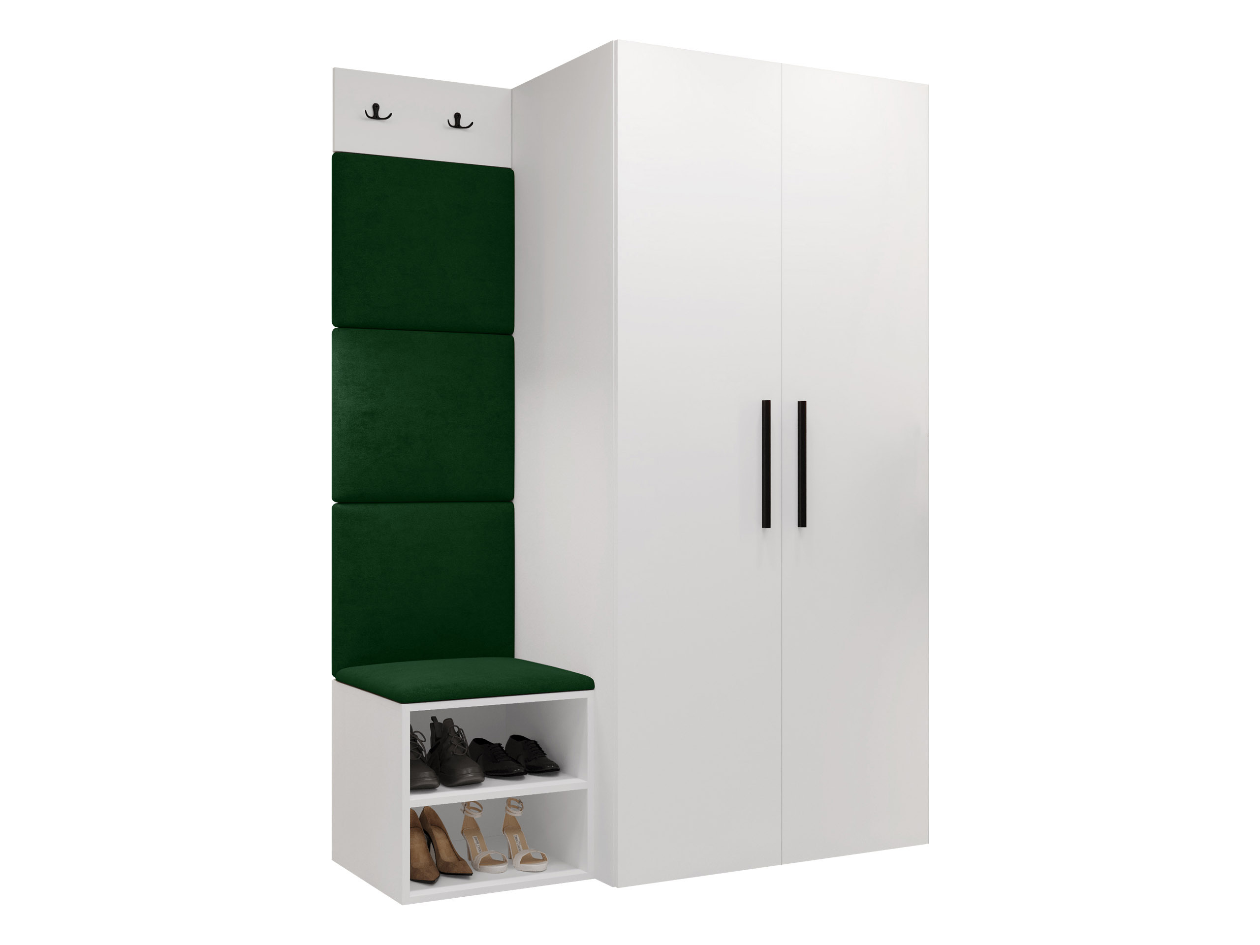 Set arredo da corridoio Nitos IV (Bianco)