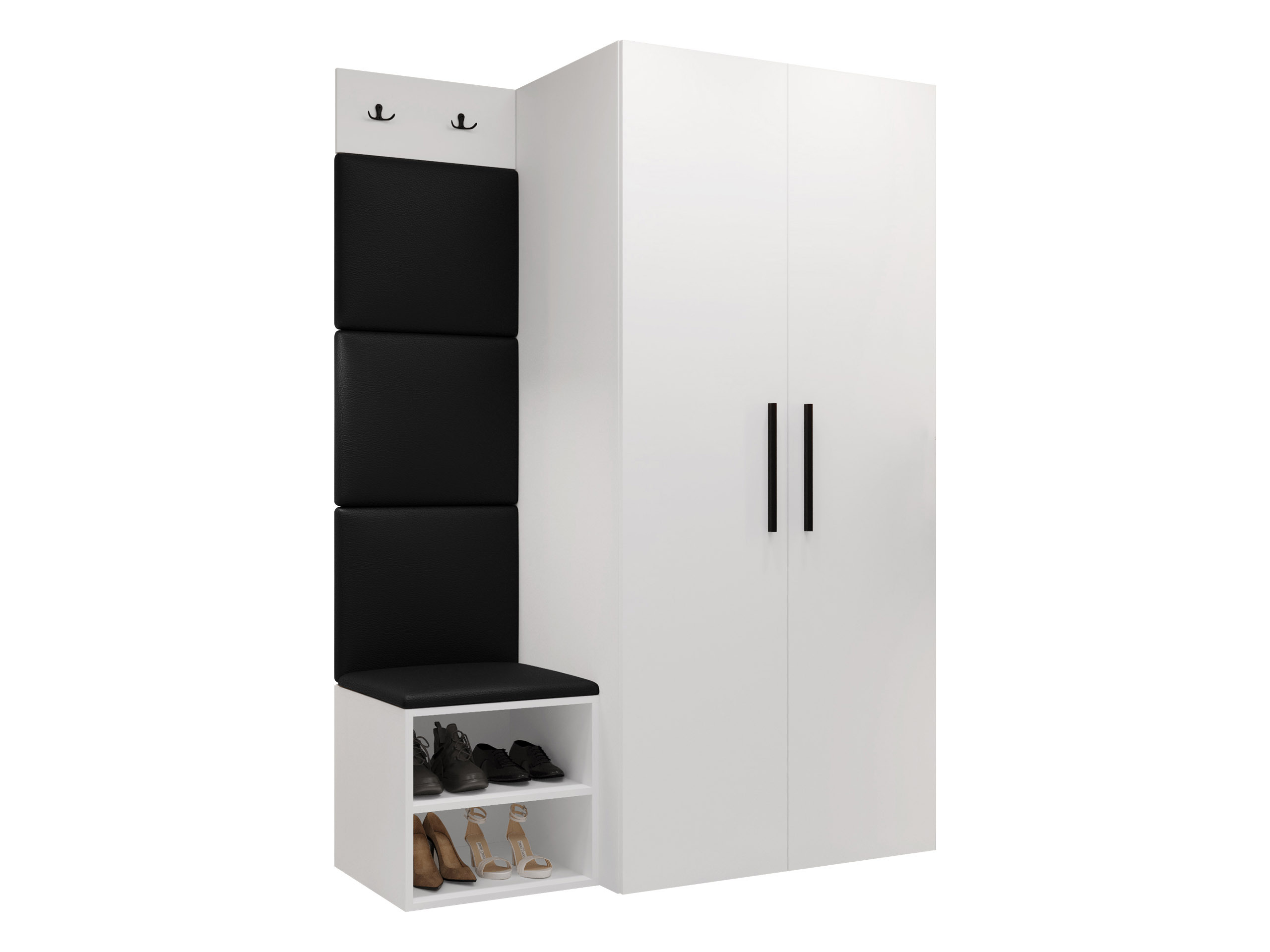 Set arredo da corridoio Nitos IV (Bianco)