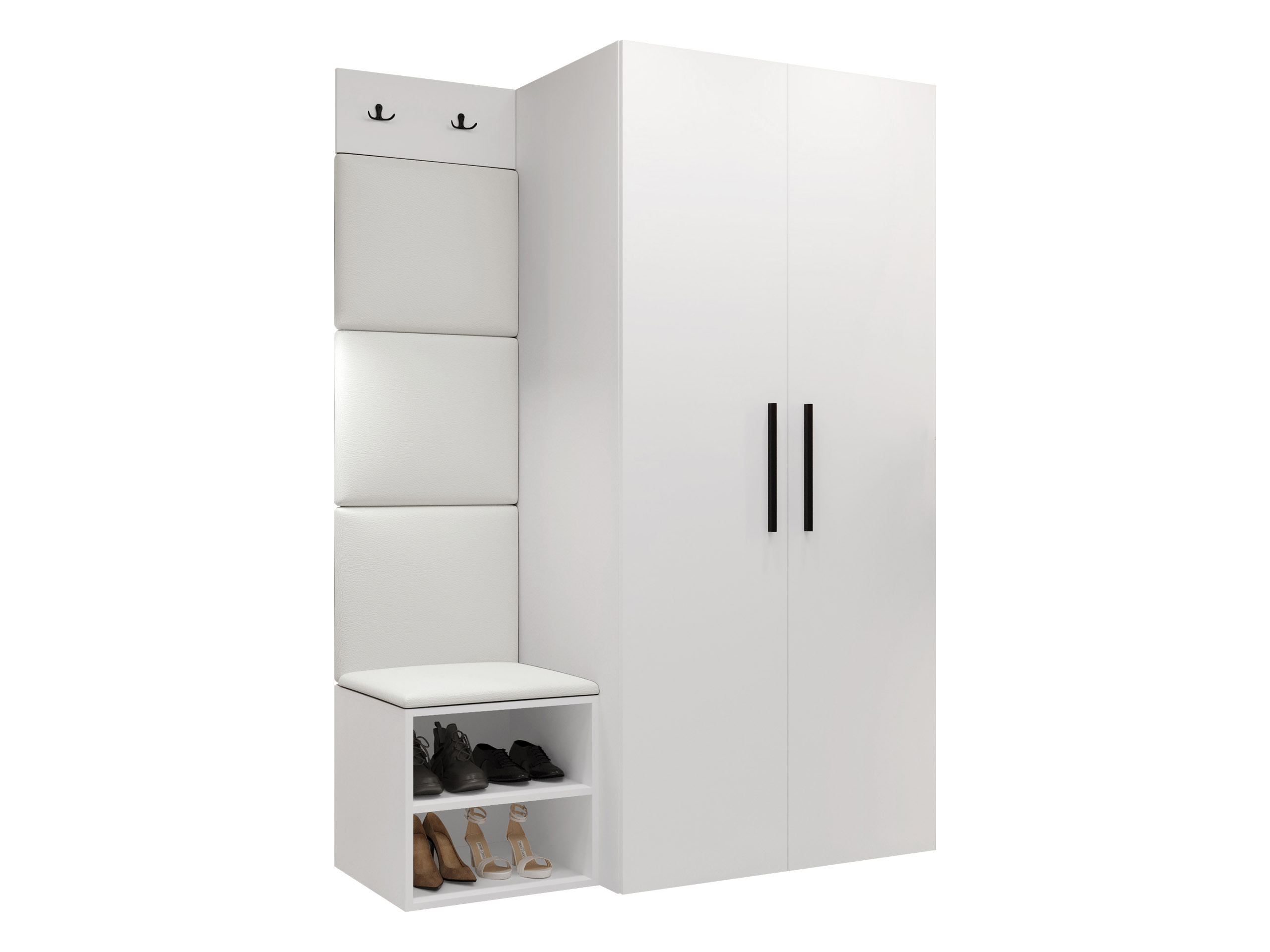 Set arredo da corridoio Nitos IV (Bianco)