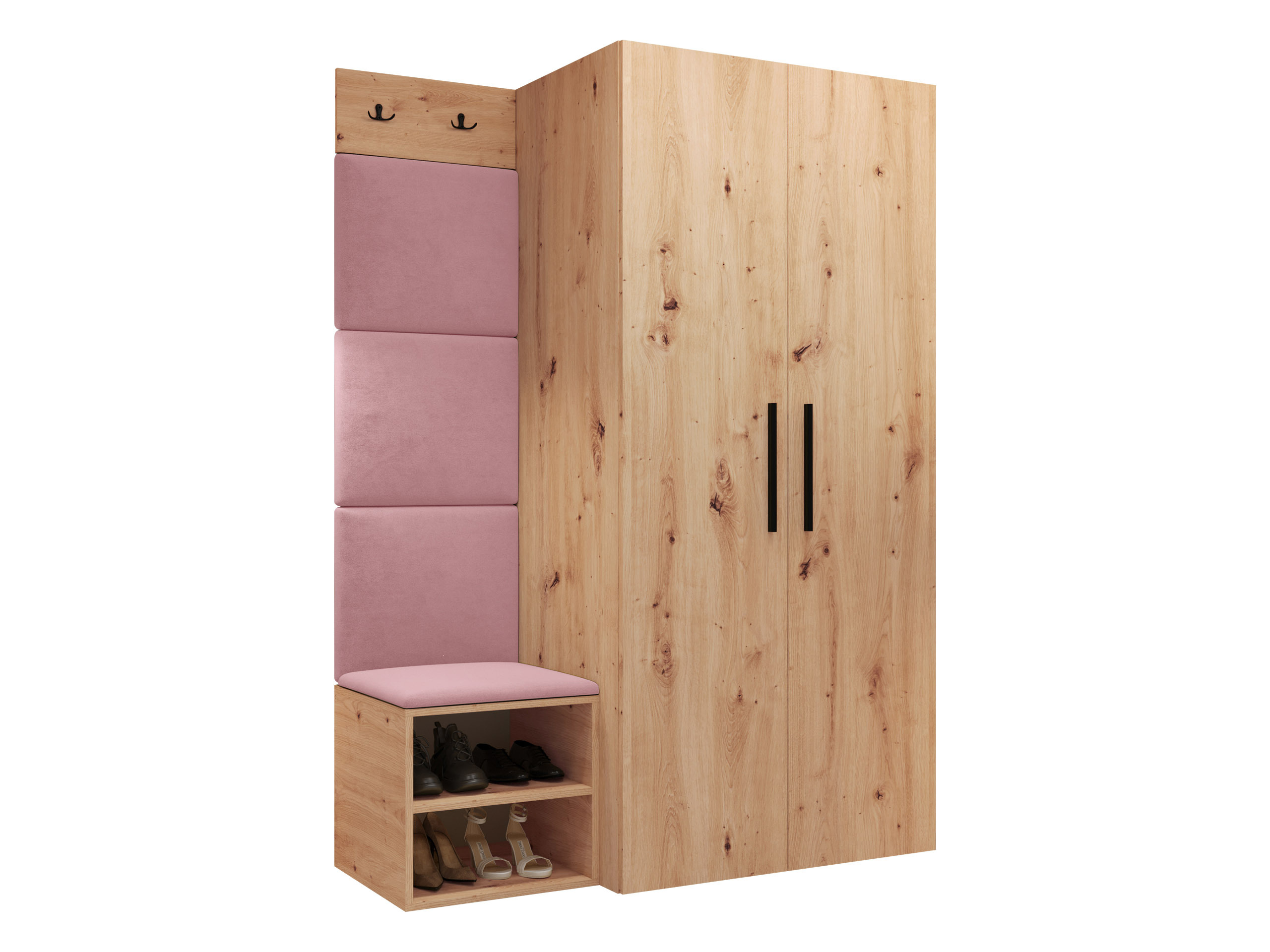 Set arredo da corridoio Nitos IV (Rovere Artisan)