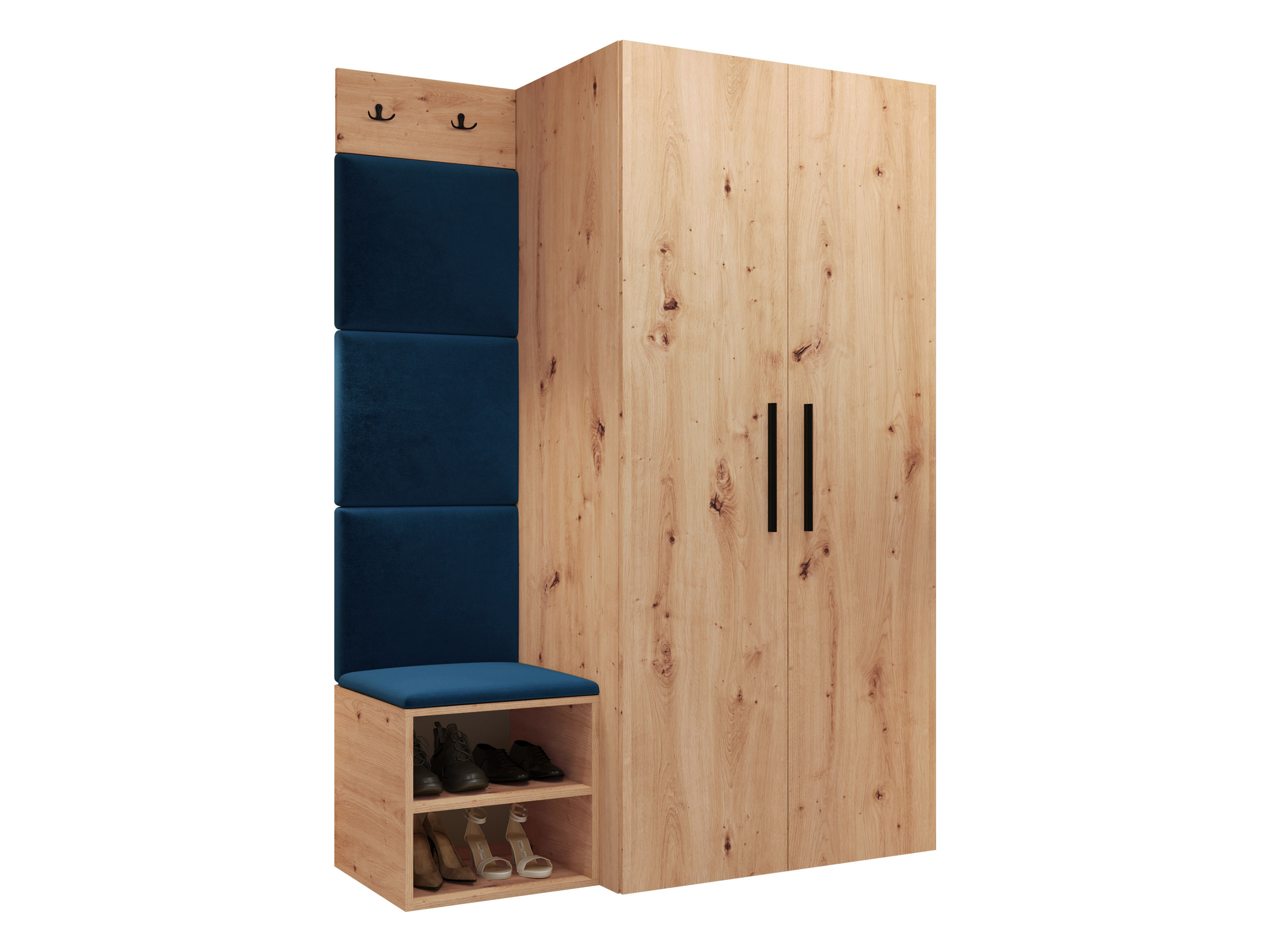 Set arredo da corridoio Nitos IV (Rovere Artisan)
